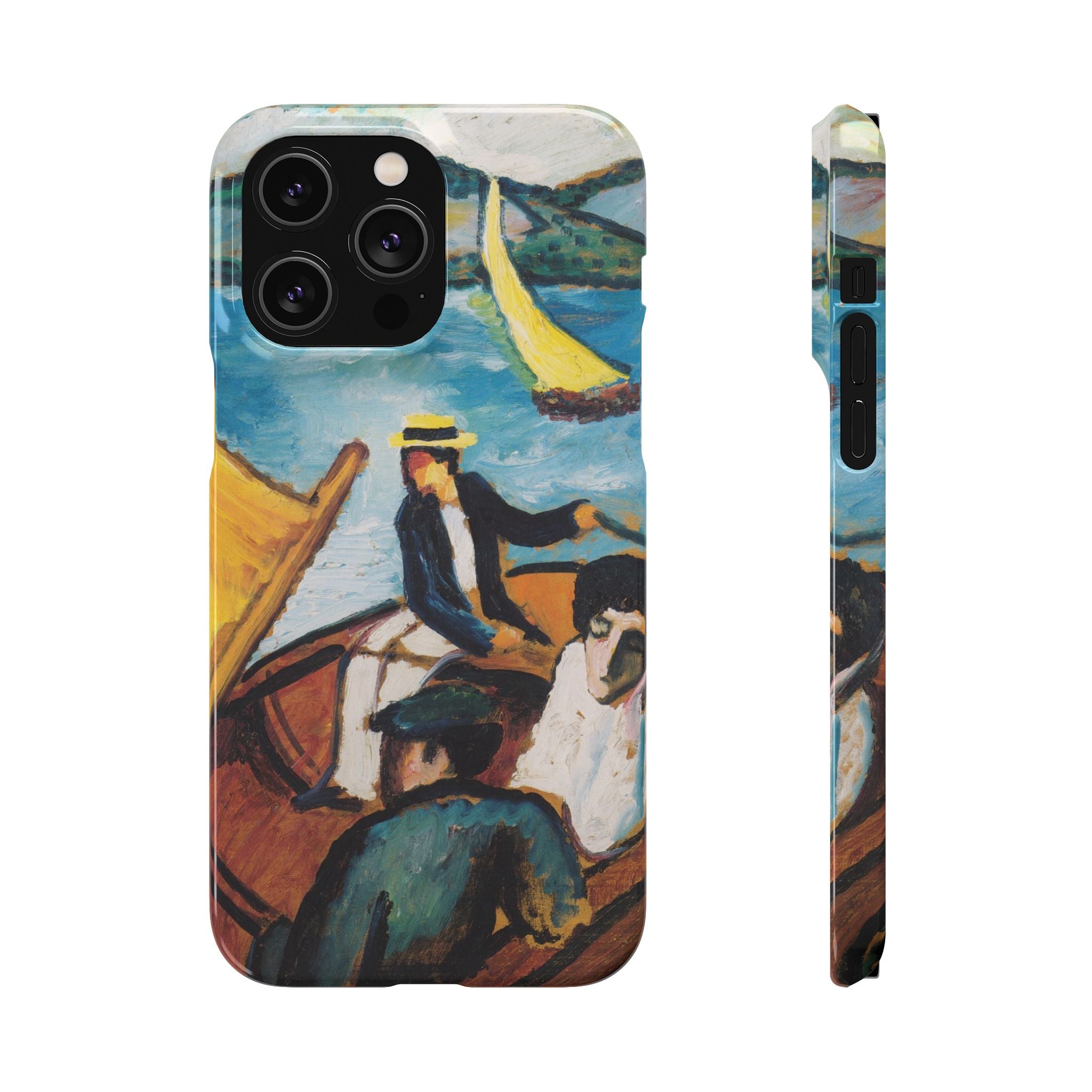 Sailing Boat on the Tegernsee by August Macke - iPhone Slim Case