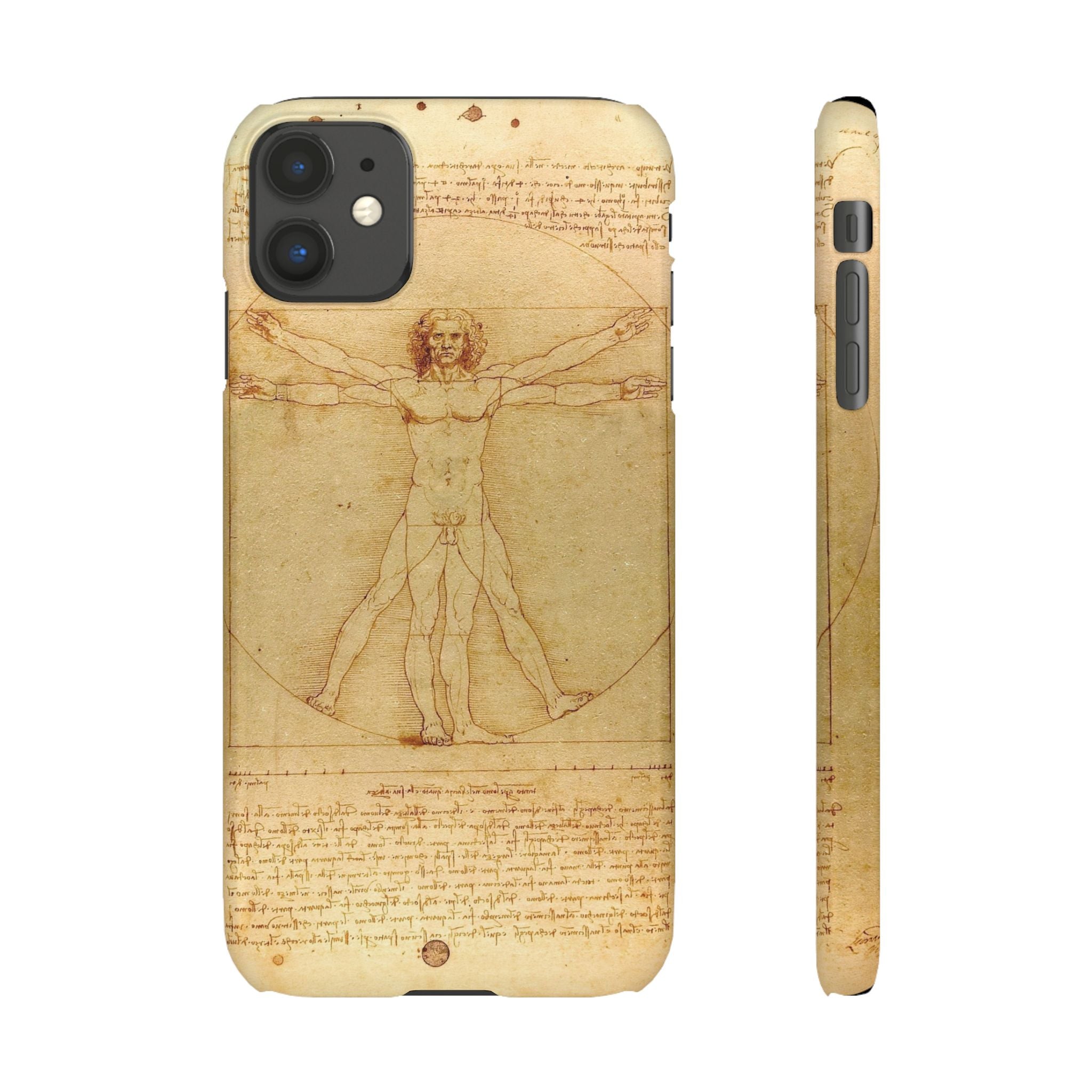 The Vitruvian Man by Leonardo da Vinci - iPhone Slim Case