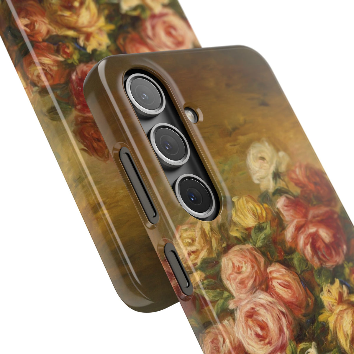 Roses in a Vase by Pierre Auguste Renoir - Samsung Slim Case