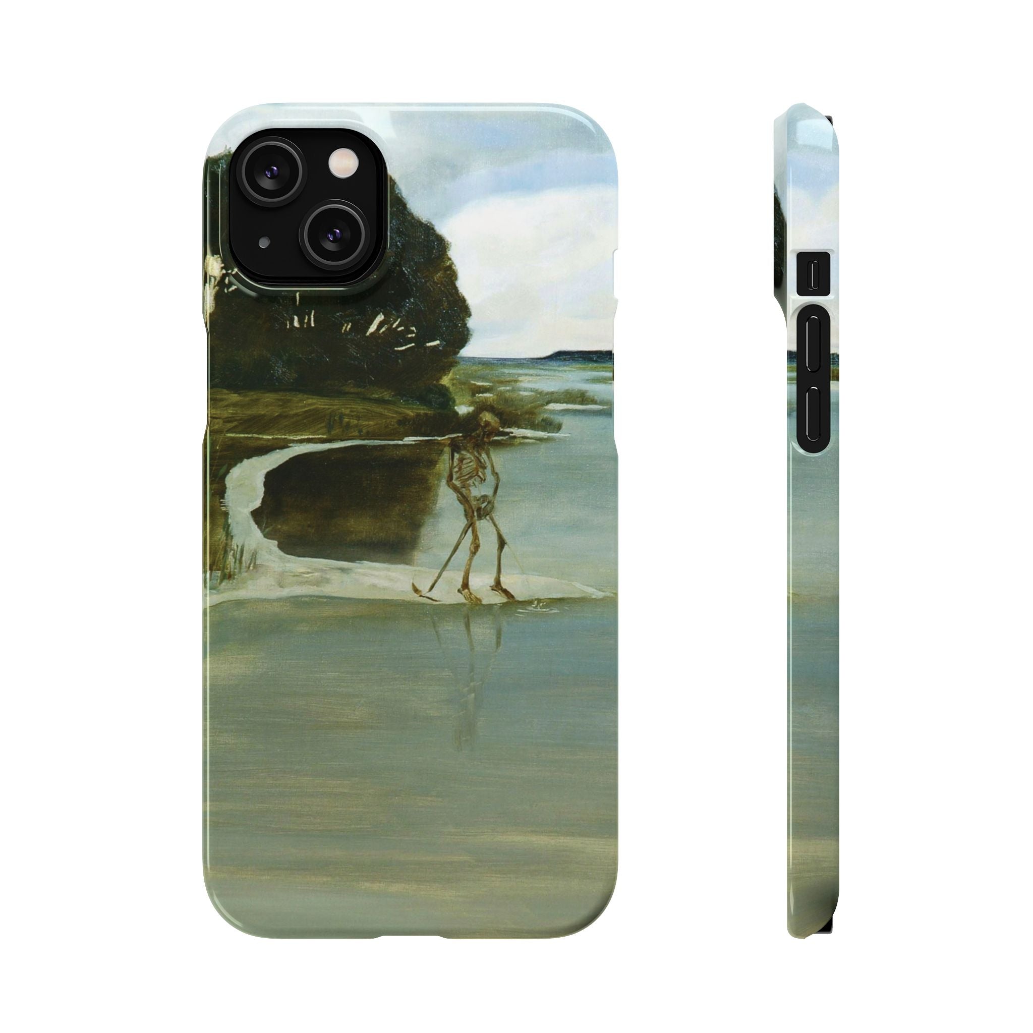 Death Peeing by Max Klinger - iPhone Slim Case