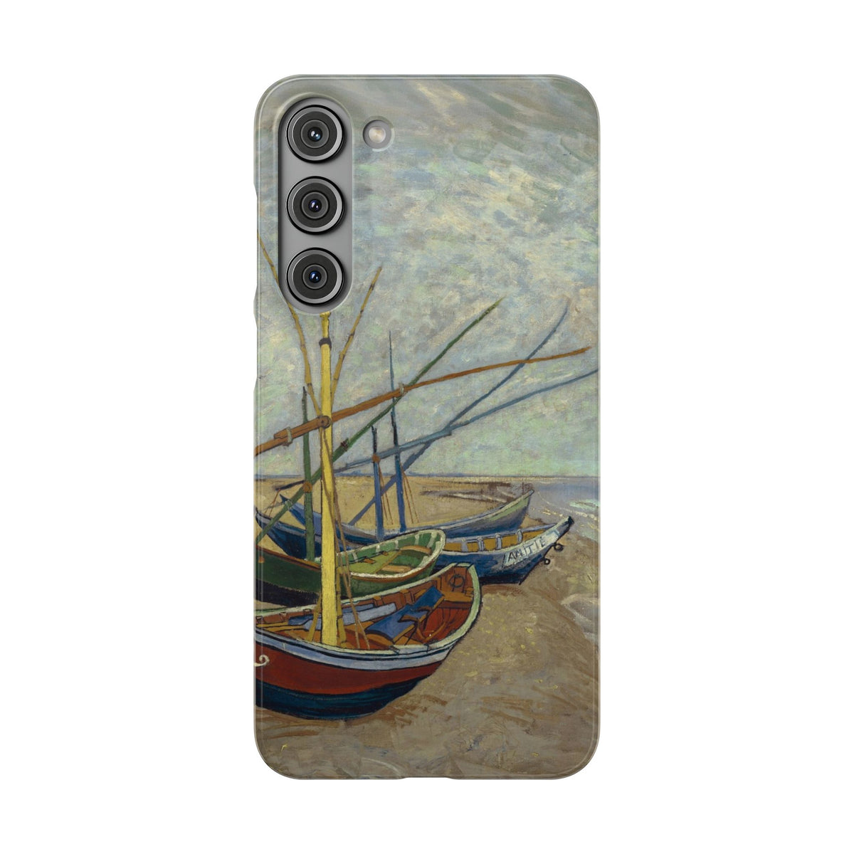 Fishing Boats on the Beach by Vincent van Gogh - Samsung Slim Case