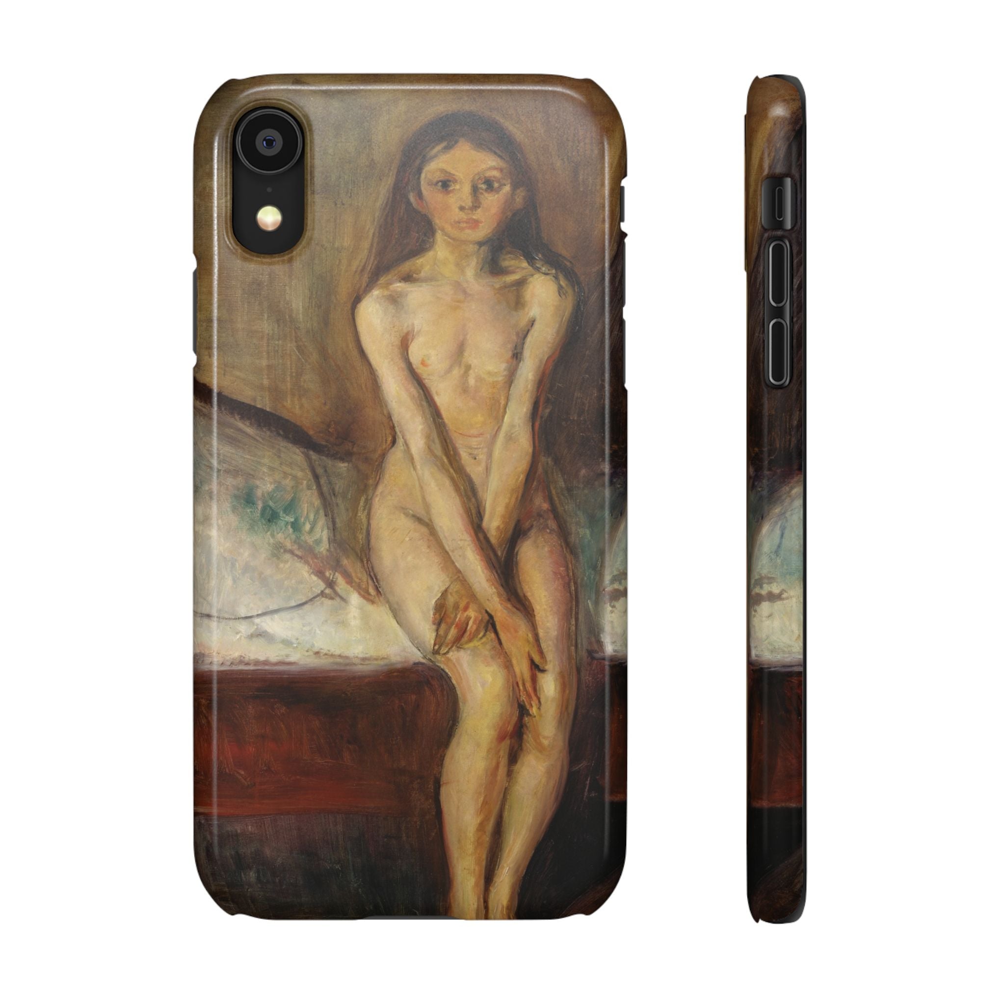 Puberty by Edvard Munch - iPhone Slim Case