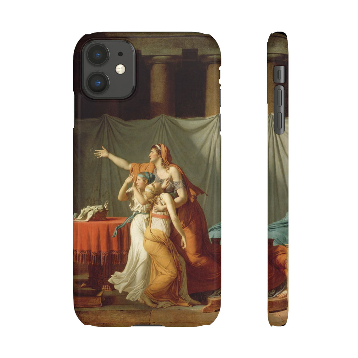 The Lictors Bring to Brutus the Bodies of His Sons II by Jacques-Louis David - iPhone Slim Case