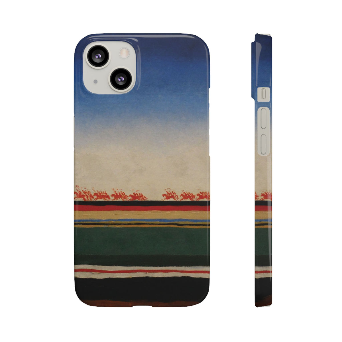Red Cavalry Riding by Kazimir Malevich - iPhone Slim Case