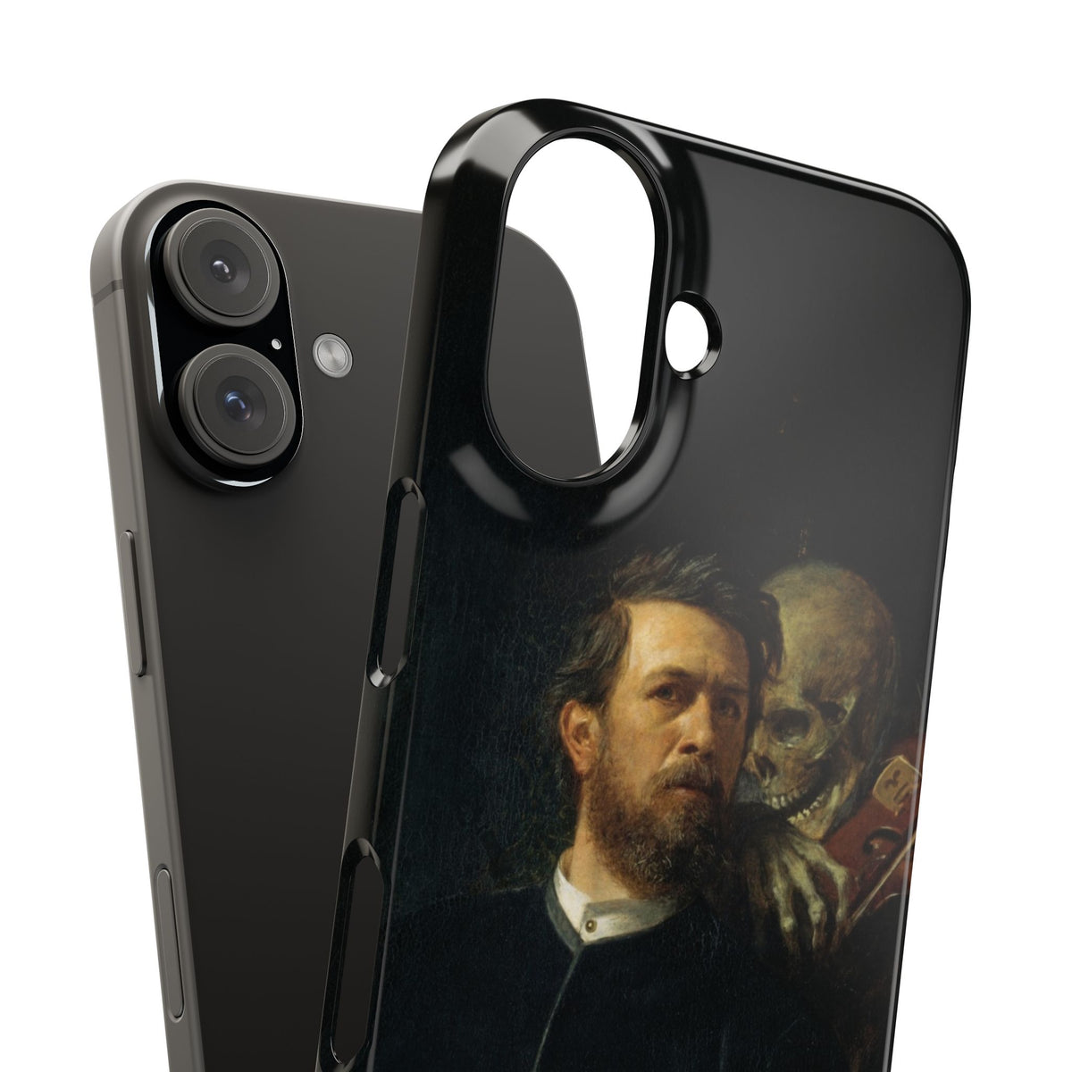 Arnold Böcklin – Selbstbildnis mit fiedelndem Tod – iPhone Slim Case