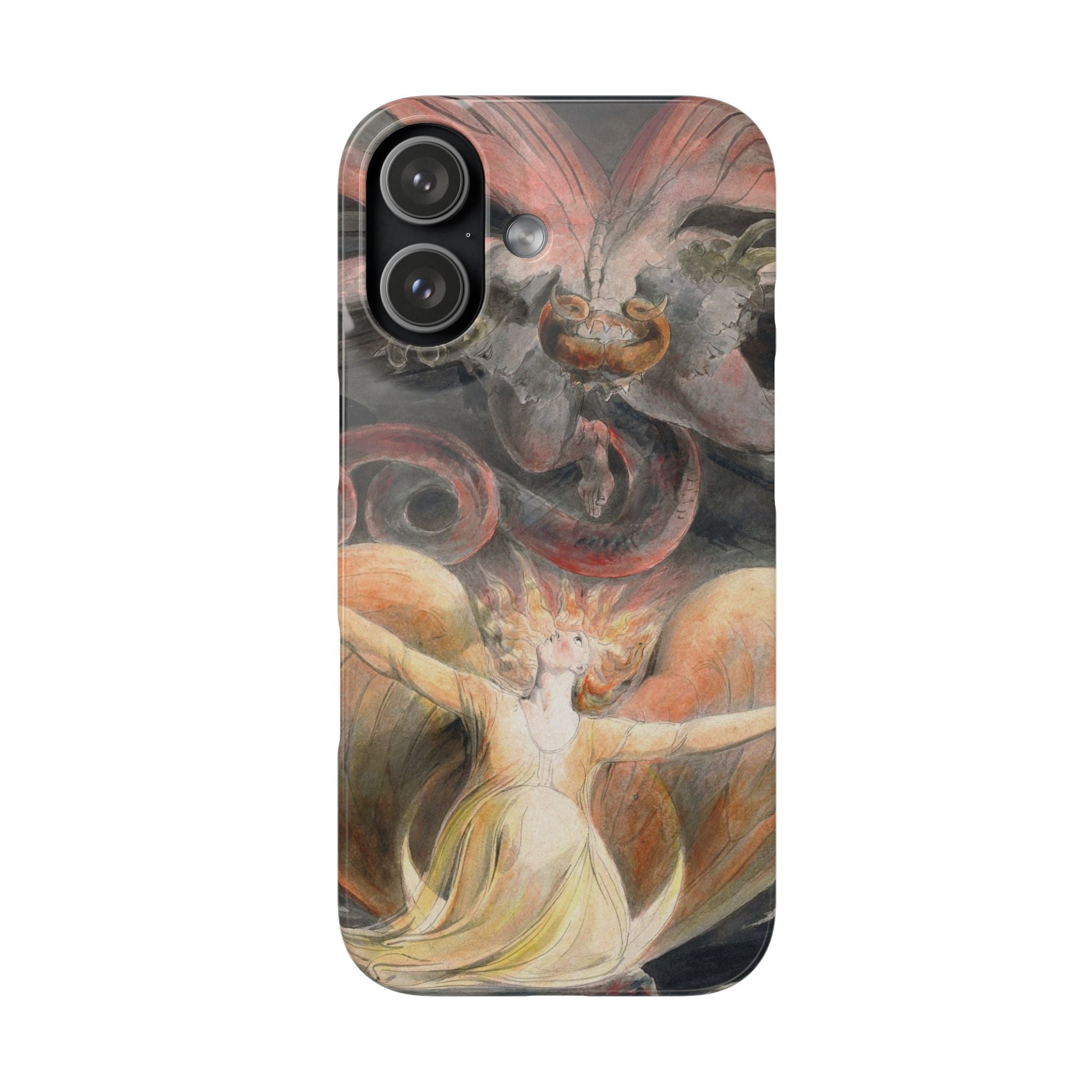 The Great Red Dragon and the Woman Clothed with the Sun by William Blake - iPhone Slim Case