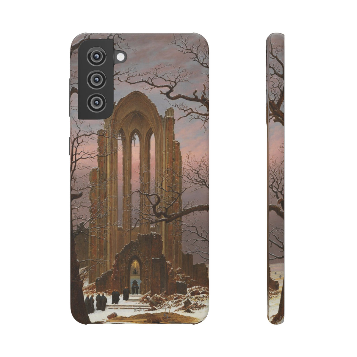 Monastery Graveyard in the Snow by Caspar David Friedrich - Samsung Slim Case