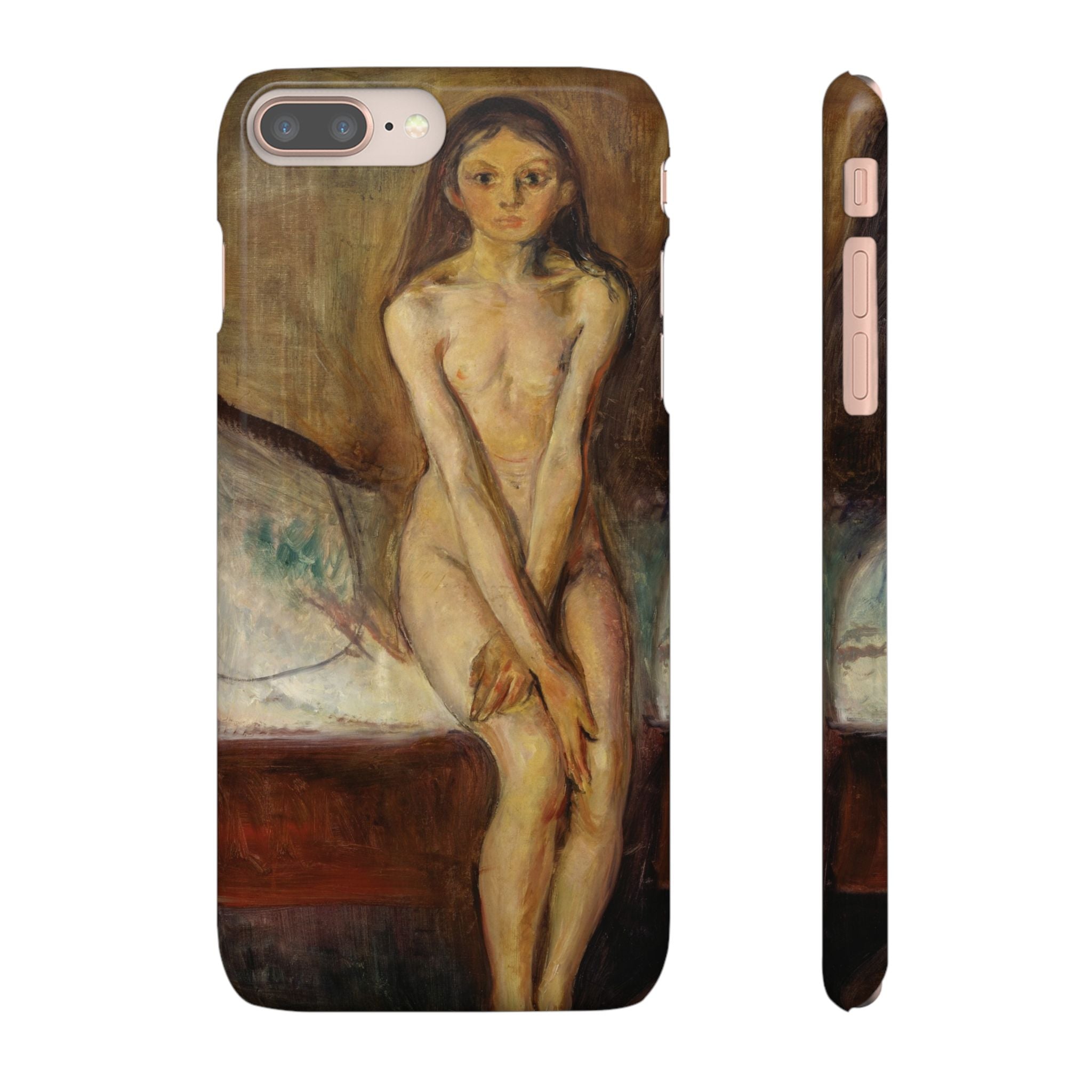 Puberty by Edvard Munch - iPhone Slim Case