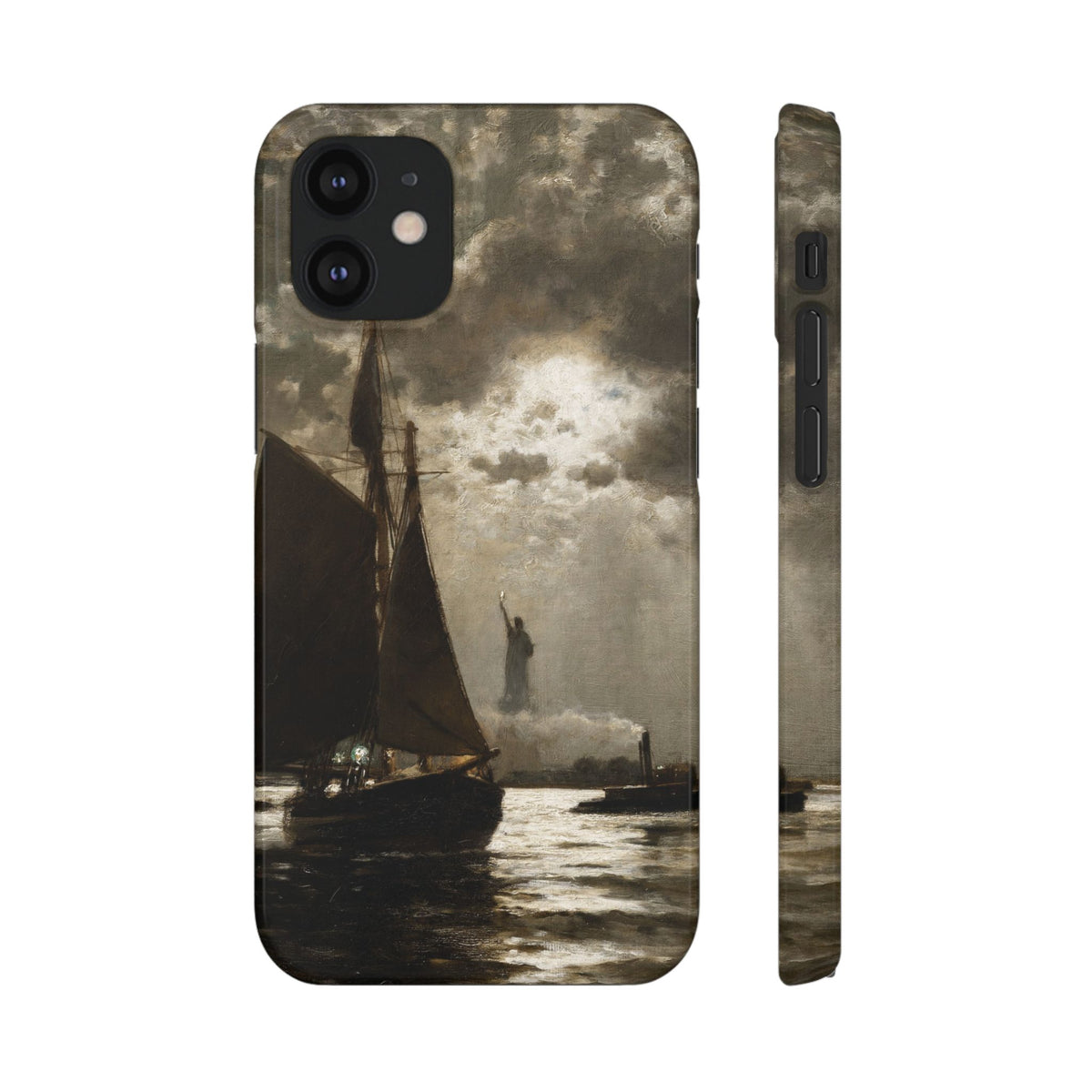 Nightfall over New York Harbor by Edward Moran - iPhone Slim Case