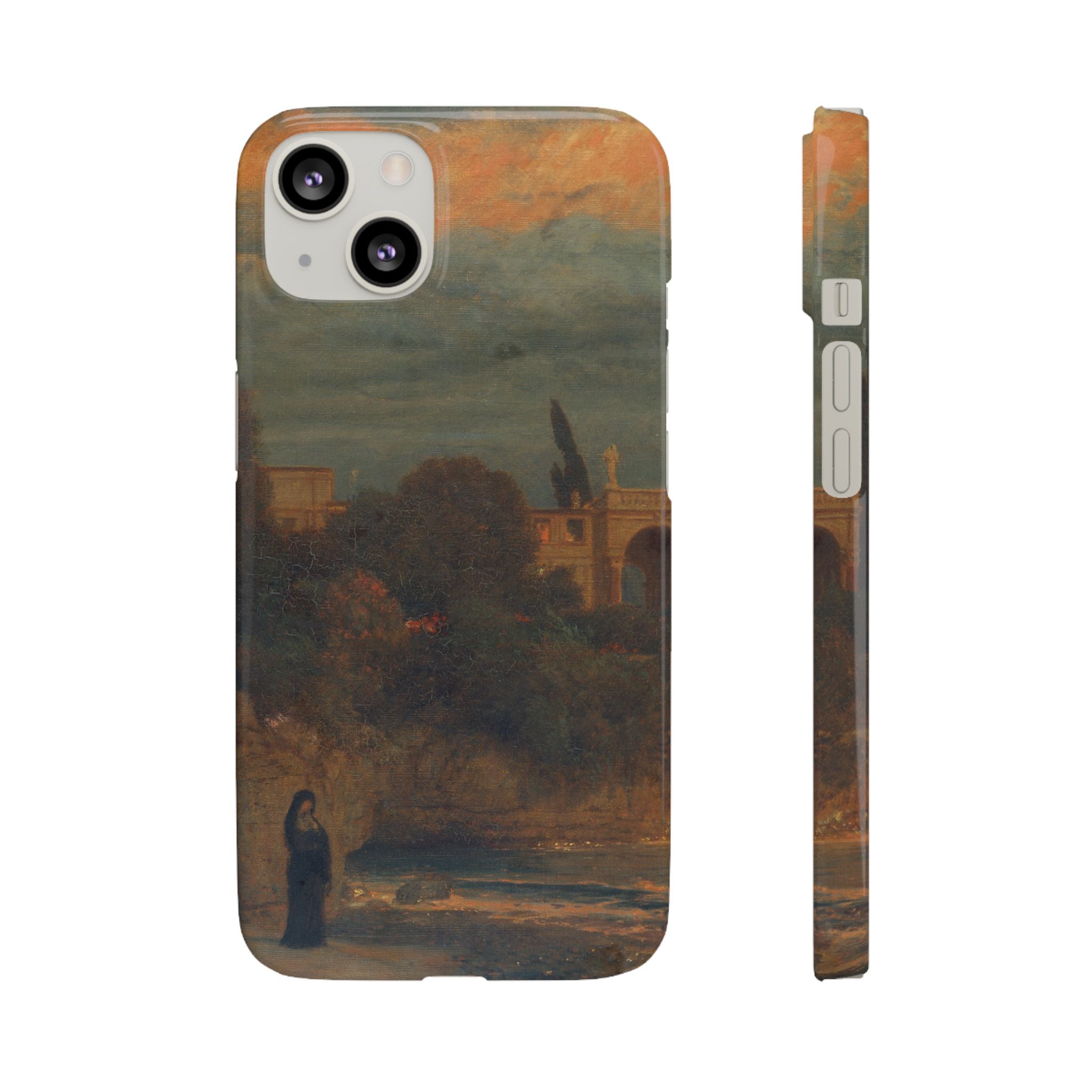 Villa by the Sea by Arnold Böcklin - iPhone Slim Case