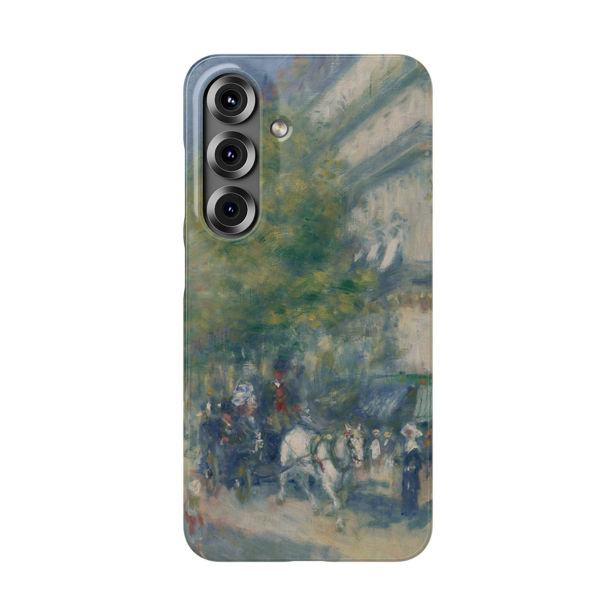 The Grands Boulevards by Pierre Auguste Renoir - Samsung Slim Case