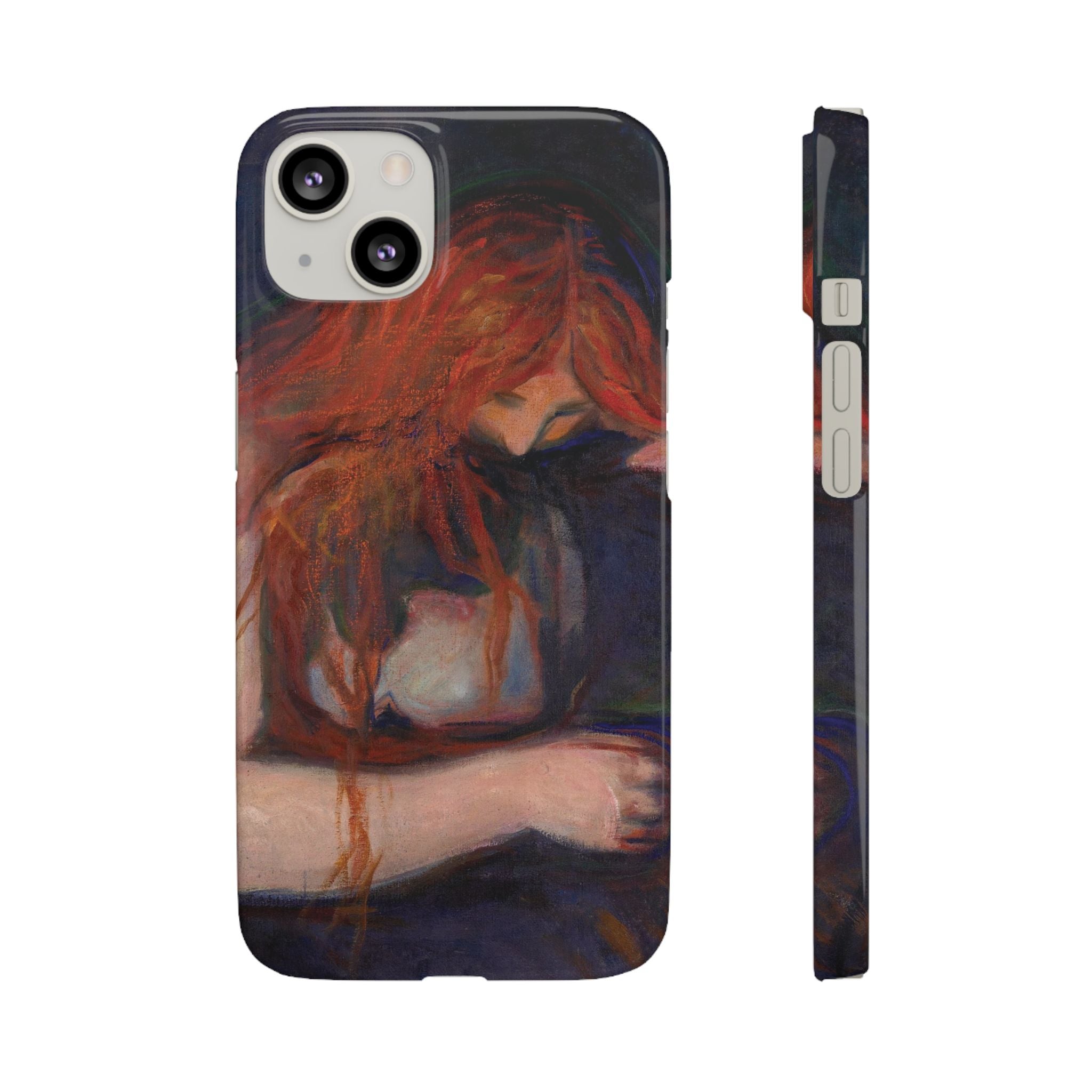 Vampire by Edvard Munch - iPhone Slim Case