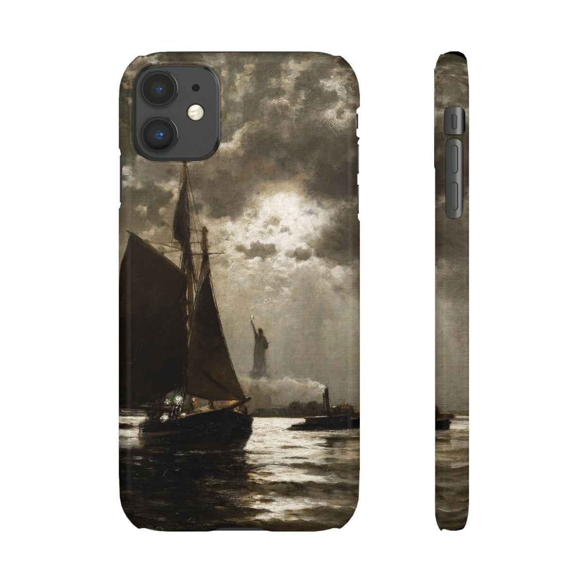 Nightfall over New York Harbor by Edward Moran - iPhone Slim Case