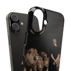 Daniel in the Lion's Den by Briton Riviere - iPhone Slim Case