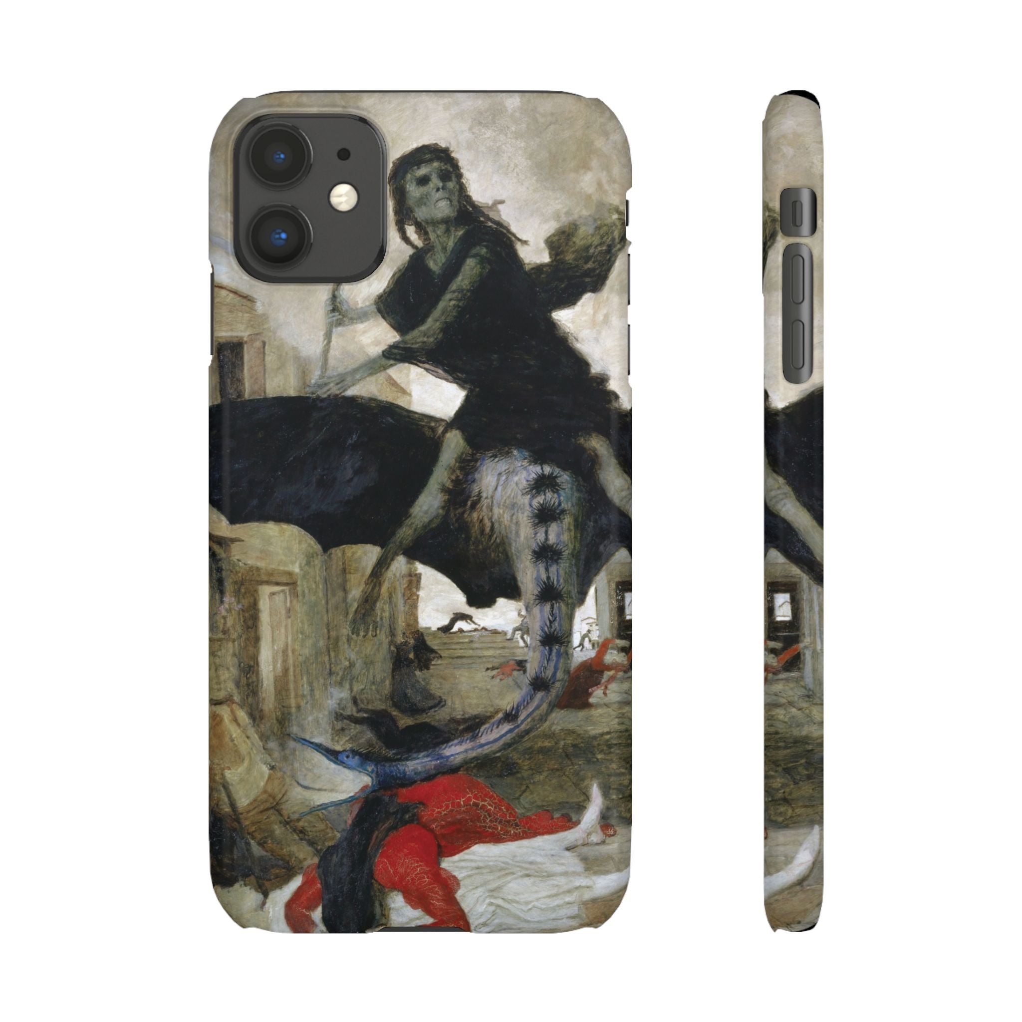 The Plague by Arnold Böcklin - iPhone Slim Case