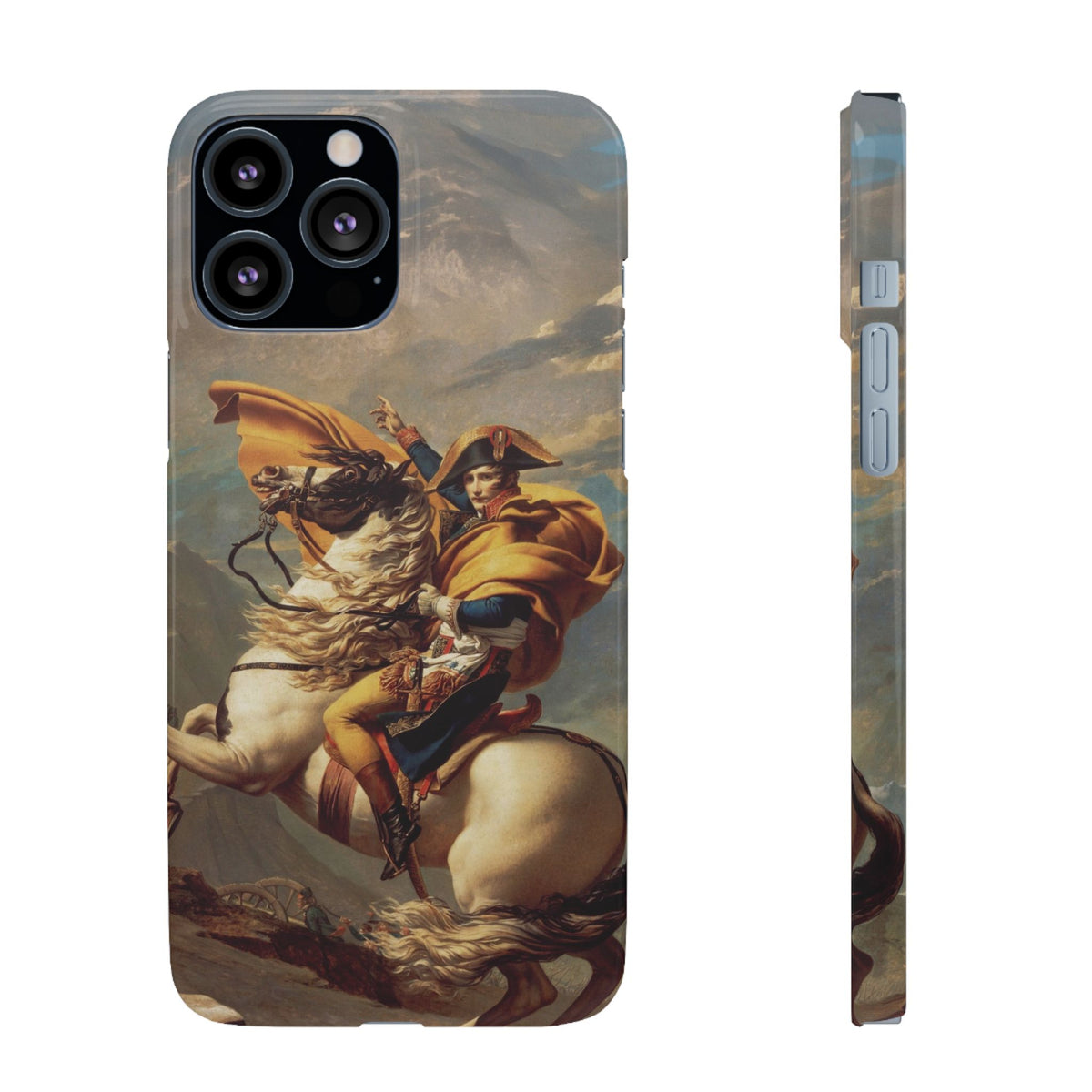 Napoleon at the Saint-Bernard Pass by Jacques-Louis David - iPhone Slim Case