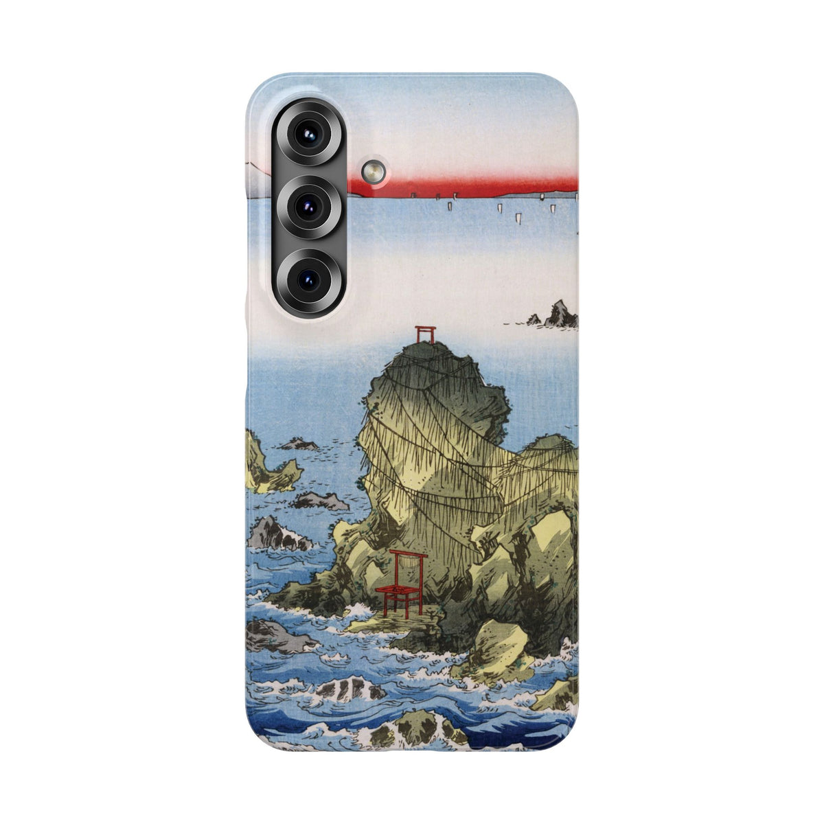 Futamigaura in Ise Province by Utagawa Hiroshige - Samsung Slim Case