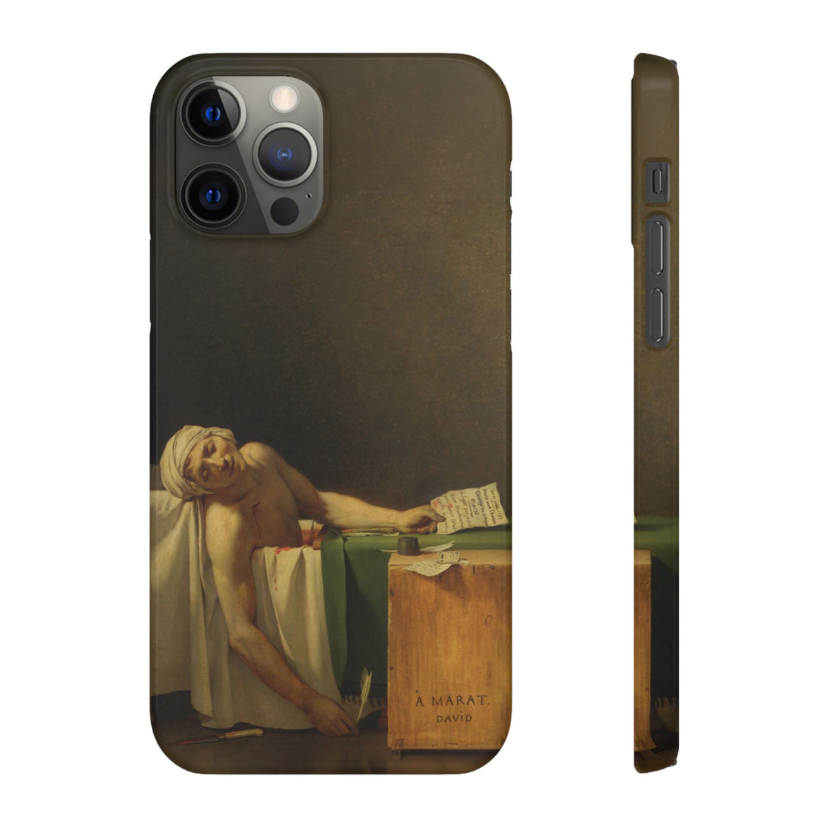 The Death of Marat by Jacques-Louis David - iPhone Slim Case