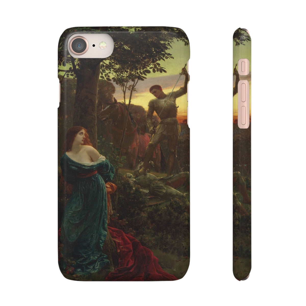 Chivalry by Frank Dicksee - iPhone Slim Case