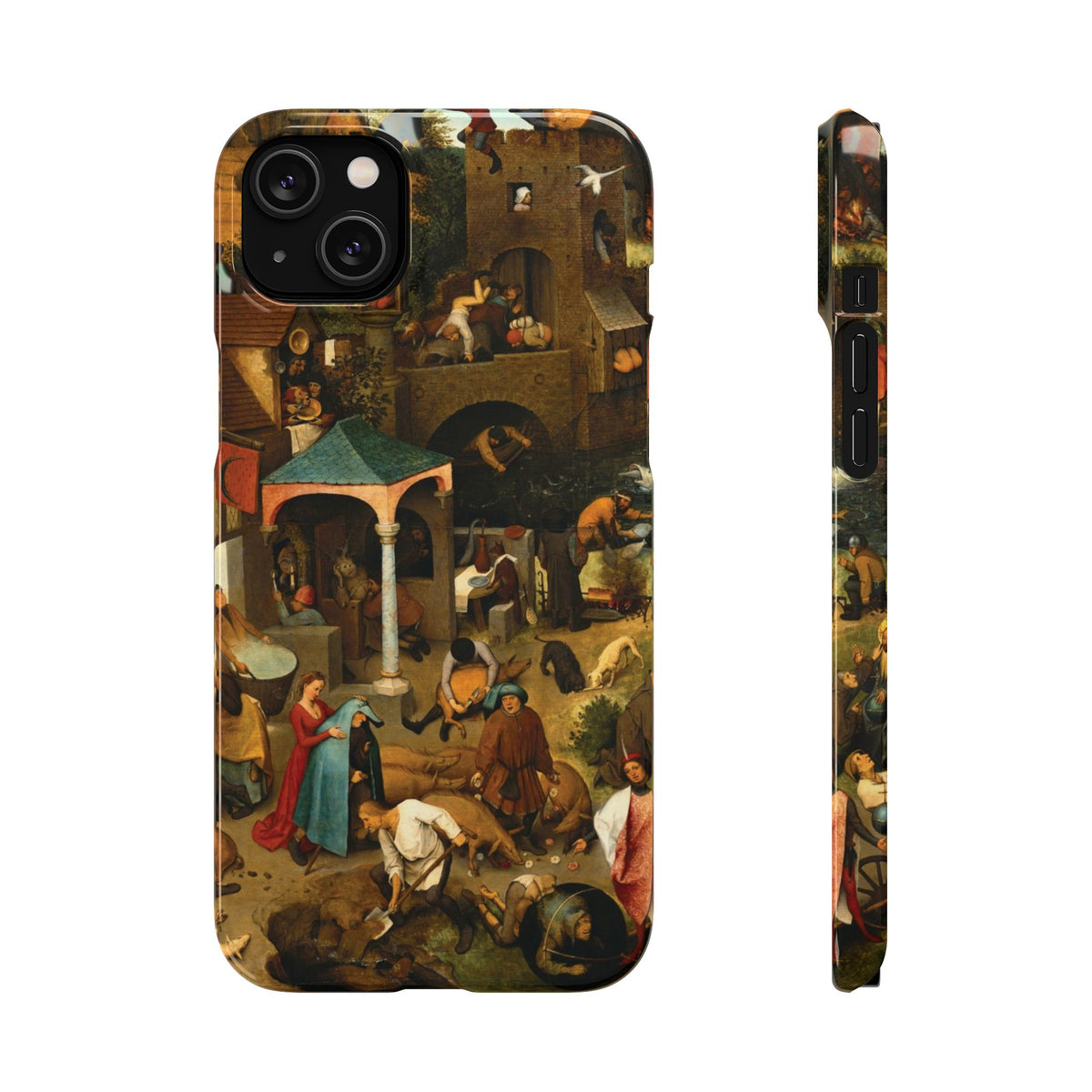The Dutch Proverbs by Pieter Bruegel the Elder - iPhone Slim Case