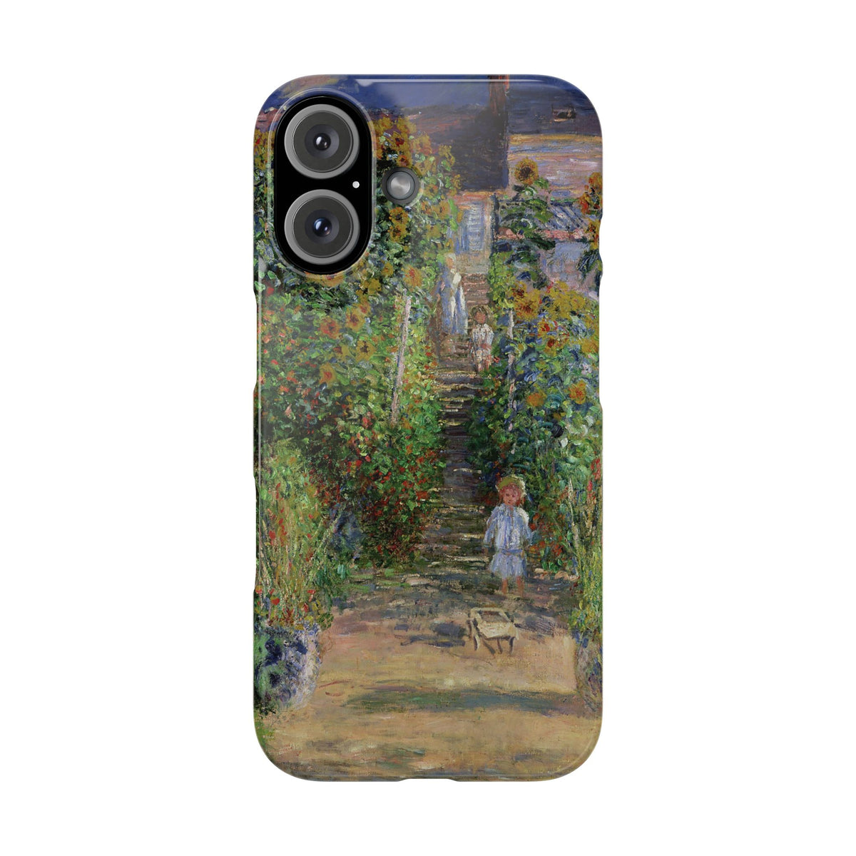 Monets Garden at Vetheuil by Claude Monet- iPhone Slim Case