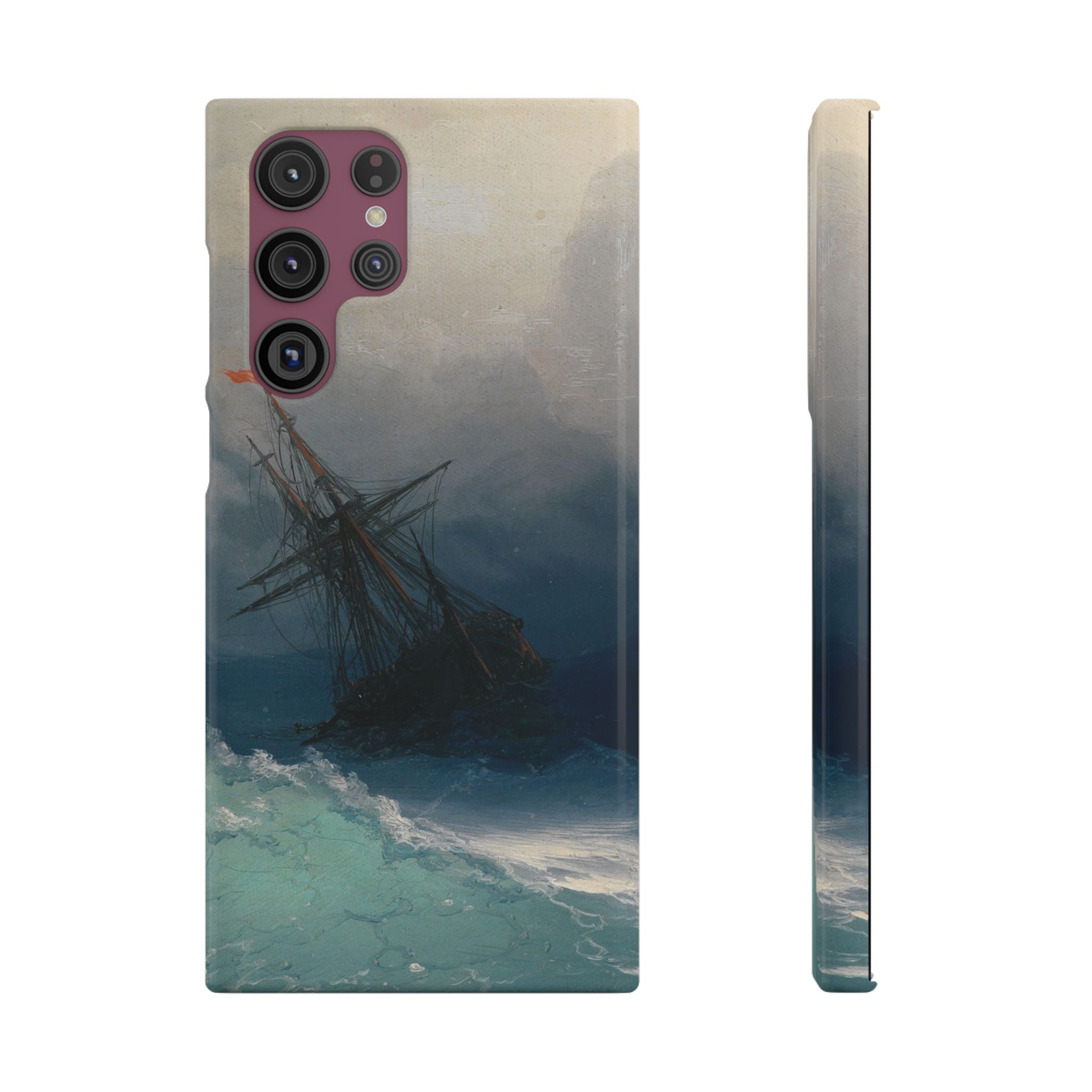 Ship on Stormy Seas by Ivan Aivazovsky - Samsung Slim Case