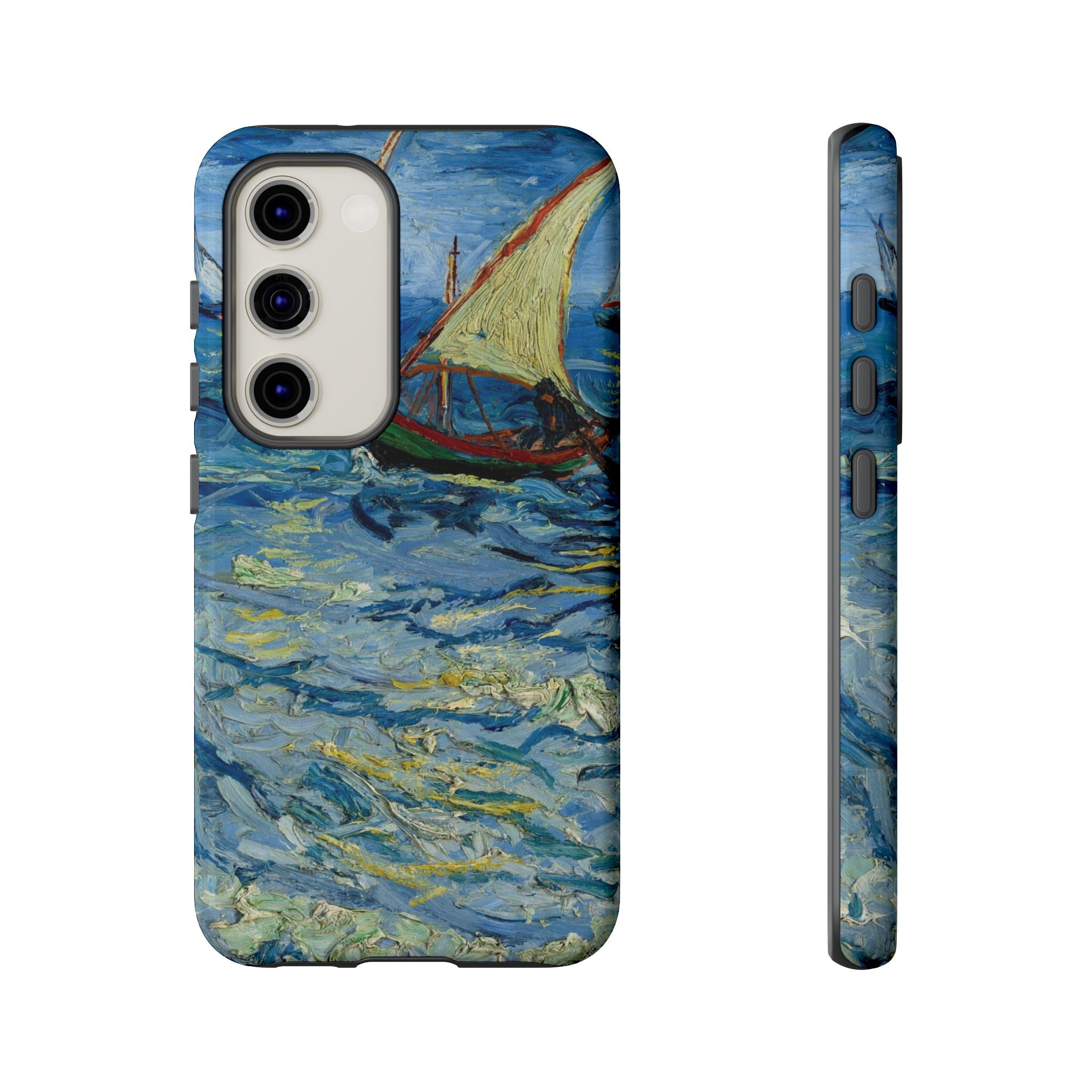 Fishing Boats at Sea by Vincent van Gogh - Samsung Tough Case