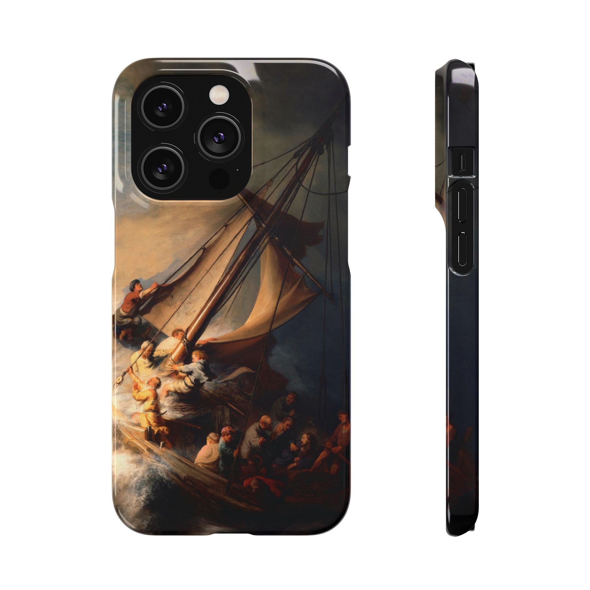 The Storm on the Sea of Galilee by Rembrandt - iPhone Slim Case