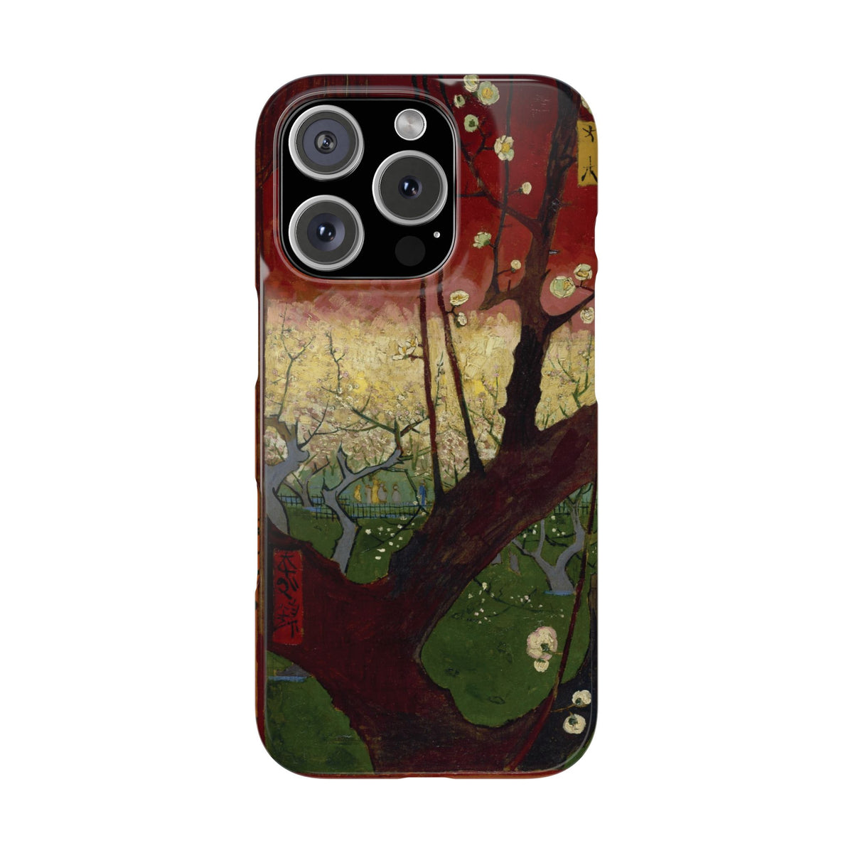 Flowering Plum Tree after Hiroshige by Vincent van Gogh - iPhone Slim Case