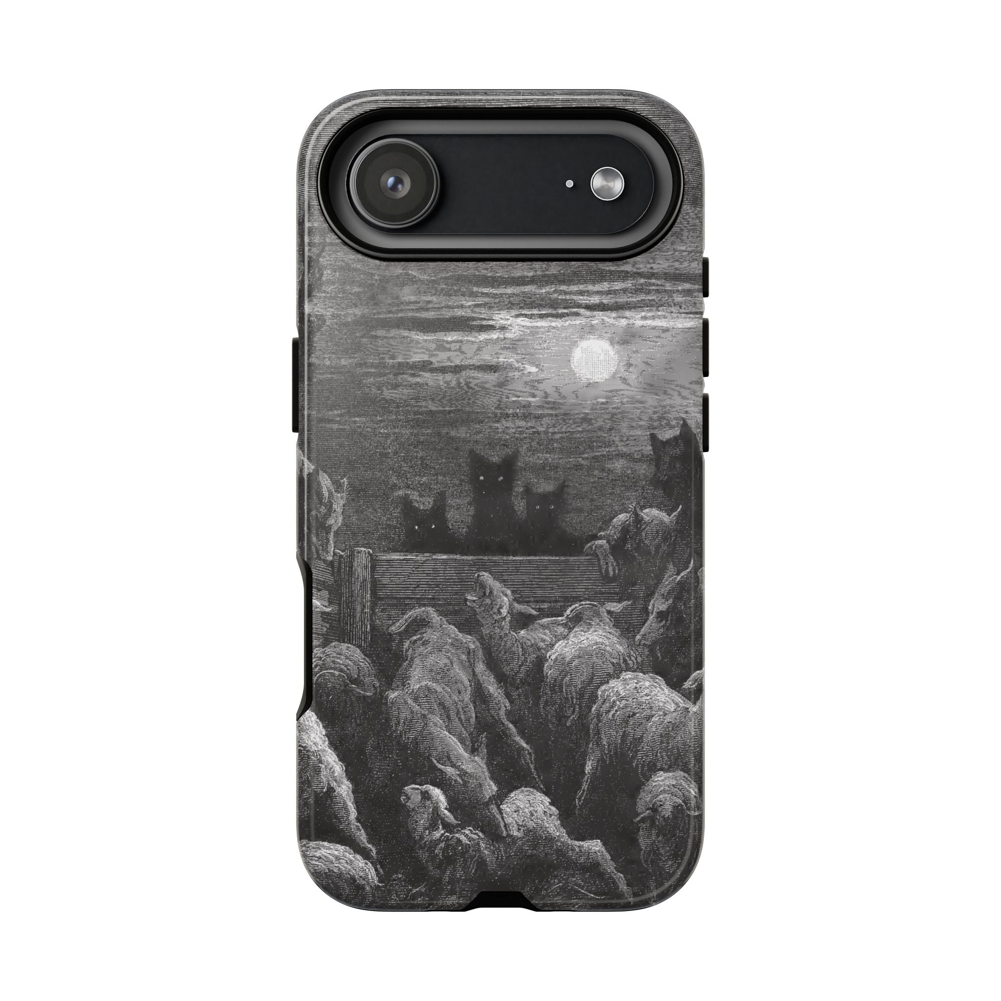 The Wolves and The Sheep by Gustave Dore - iPhone Tough Case