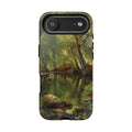 A woodland stream by Peder Mork Monsted - iPhone Tough Case