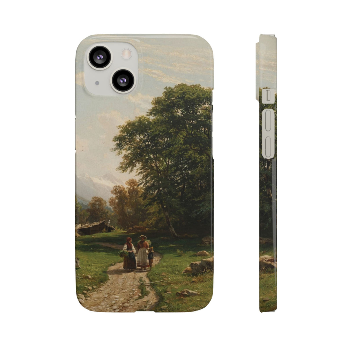 Swiss Landscape by Ivan Ivanovich Shishkin - iPhone Slim Case