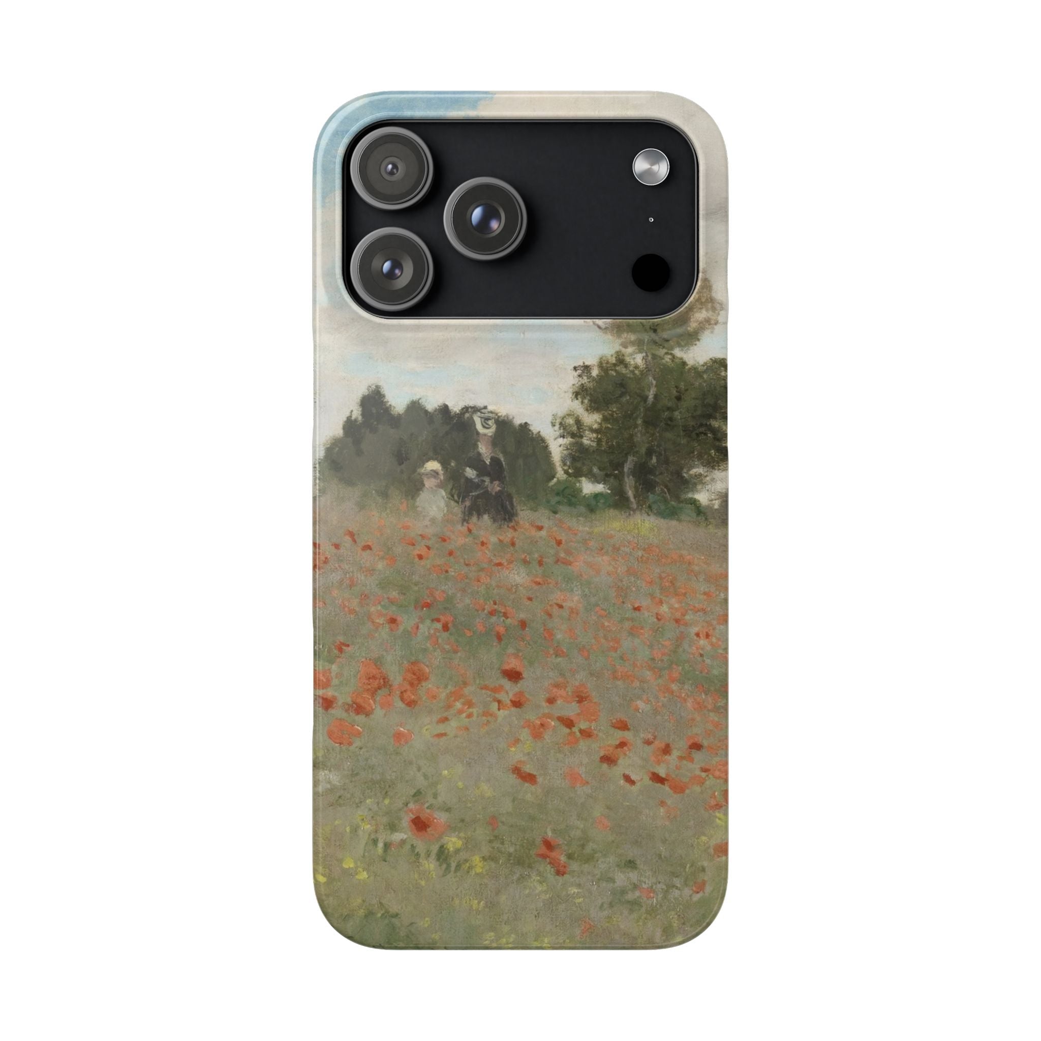 The Poppy Field by Claude Monet - iPhone Slim Case