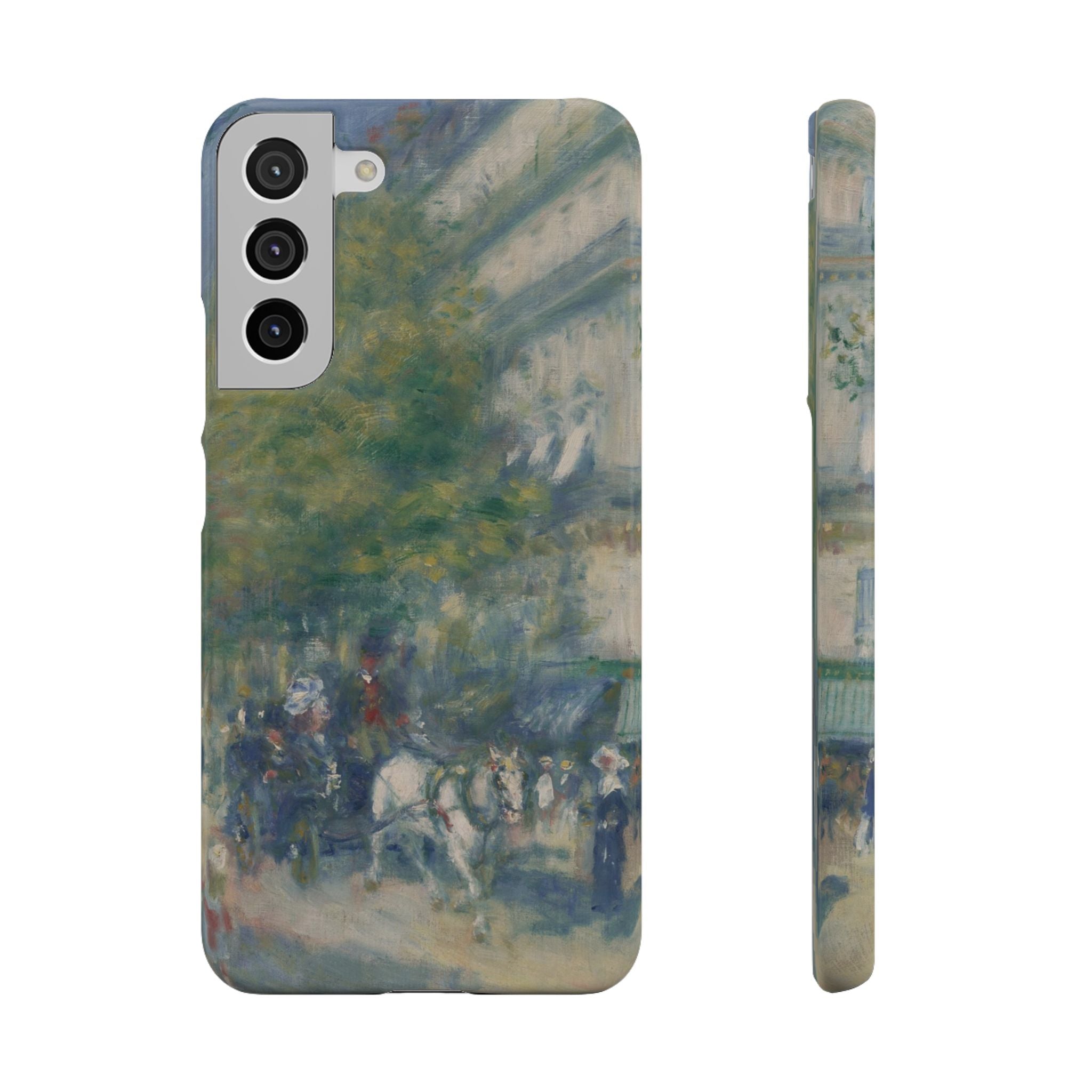 The Grands Boulevards by Pierre Auguste Renoir - Samsung Slim Case