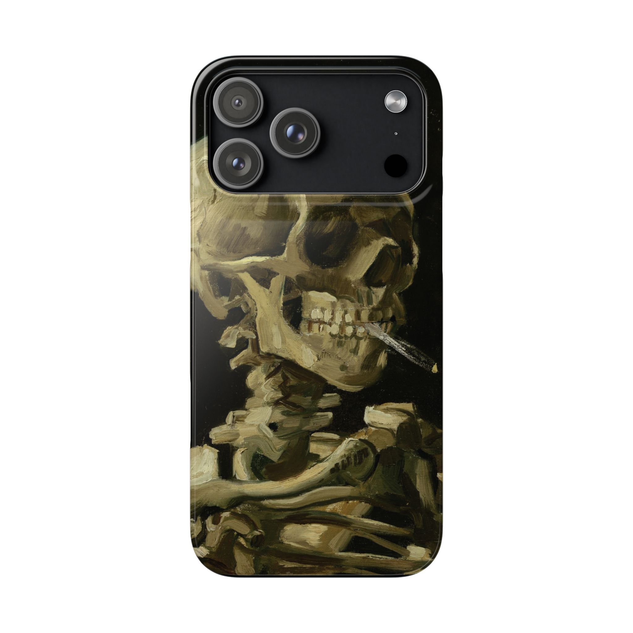 Head of a Skeleton with a Burning Cigarette by Vincent van Gogh - iPhone Slim Case
