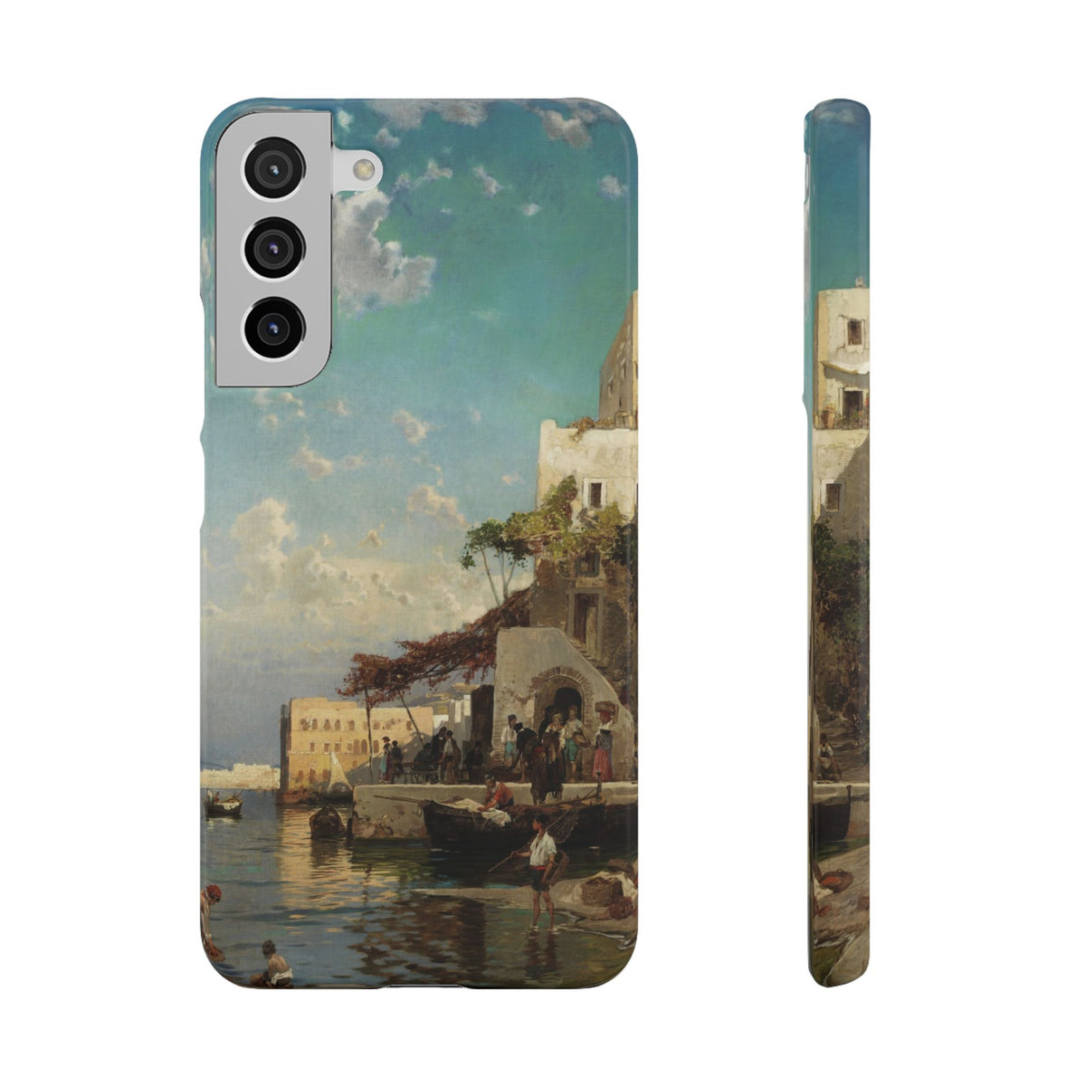 Evening Meeting of the Fishermen by Hermann Corrodi - Samsung Slim Case