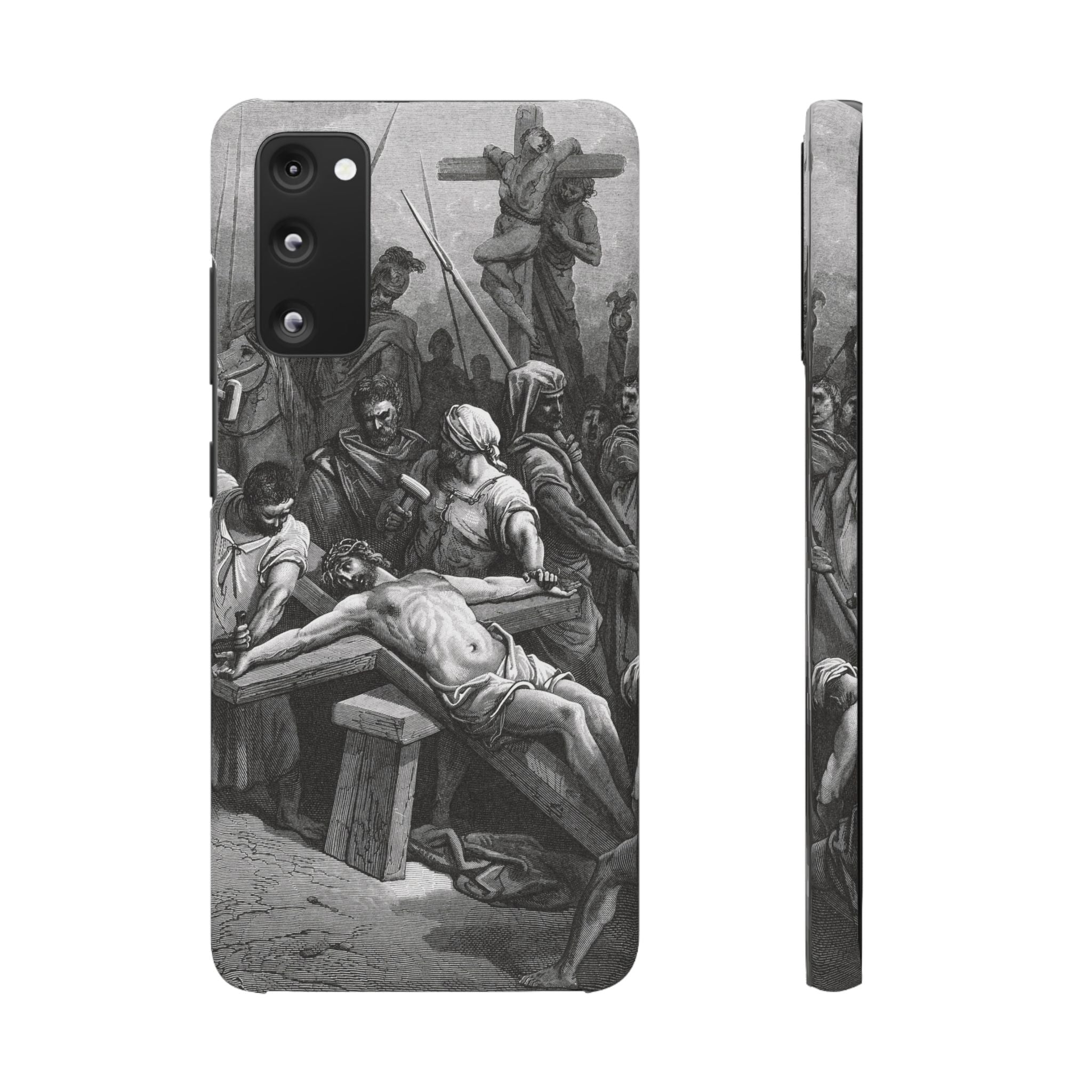 Crucifixion of Jesus by Gustave Doré - Samsung Slim Case
