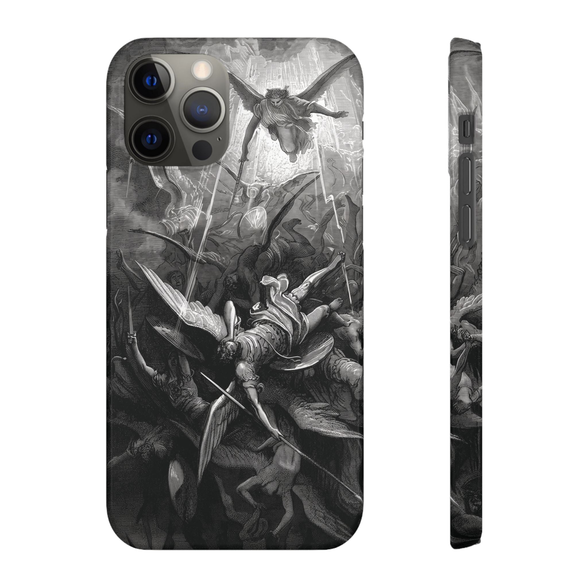 Paradise Lost | The Battle in Heaven by Gustave Doré - iPhone Slim Case