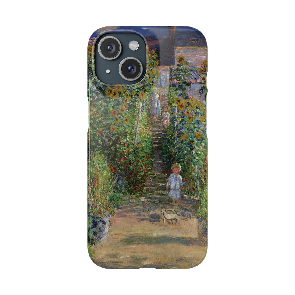 Monets Garden at Vetheuil by Claude Monet- iPhone Slim Case