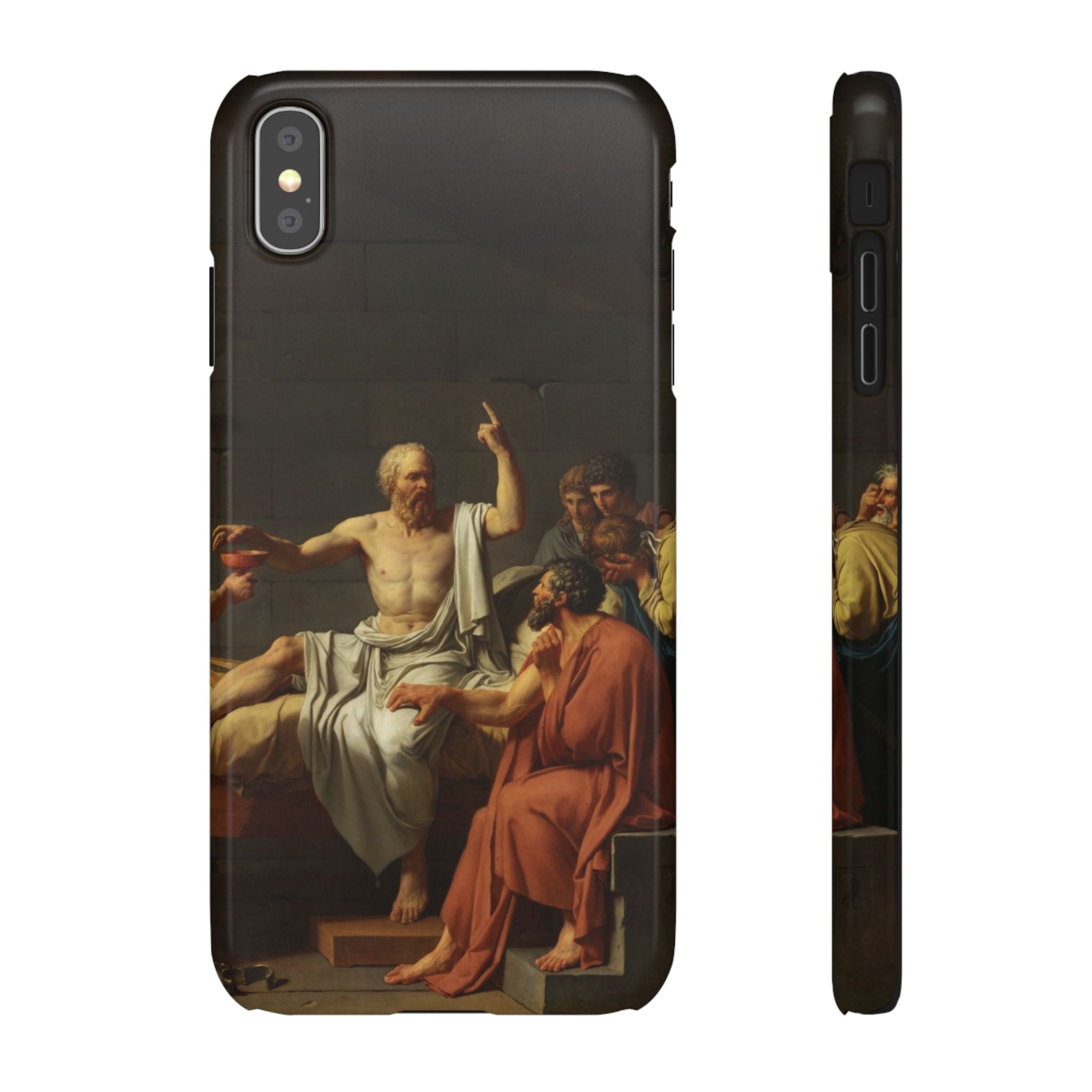 The Death of Socrates by Jacques-Louis David - iPhone Slim Case