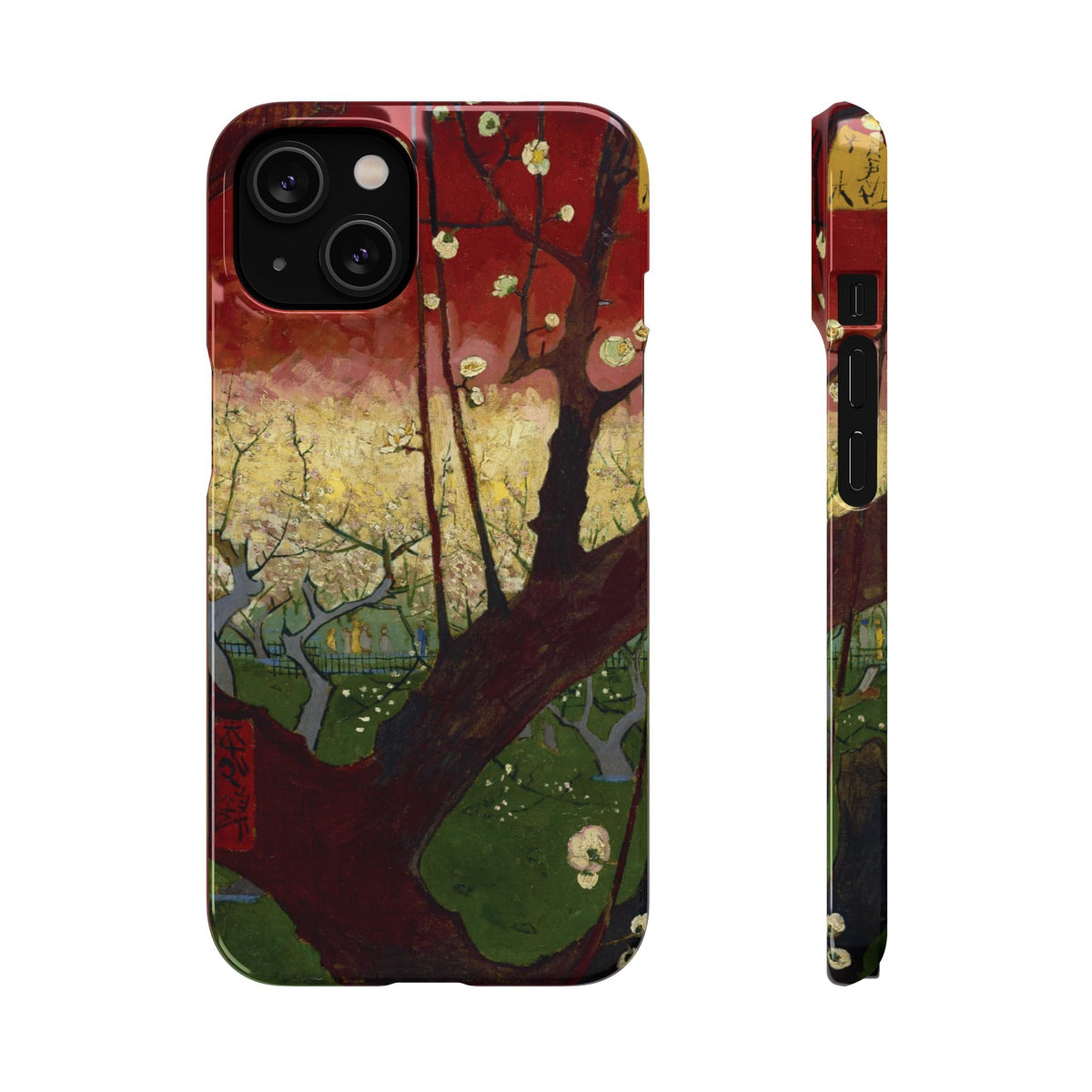 Flowering Plum Tree after Hiroshige by Vincent van Gogh - iPhone Slim Case