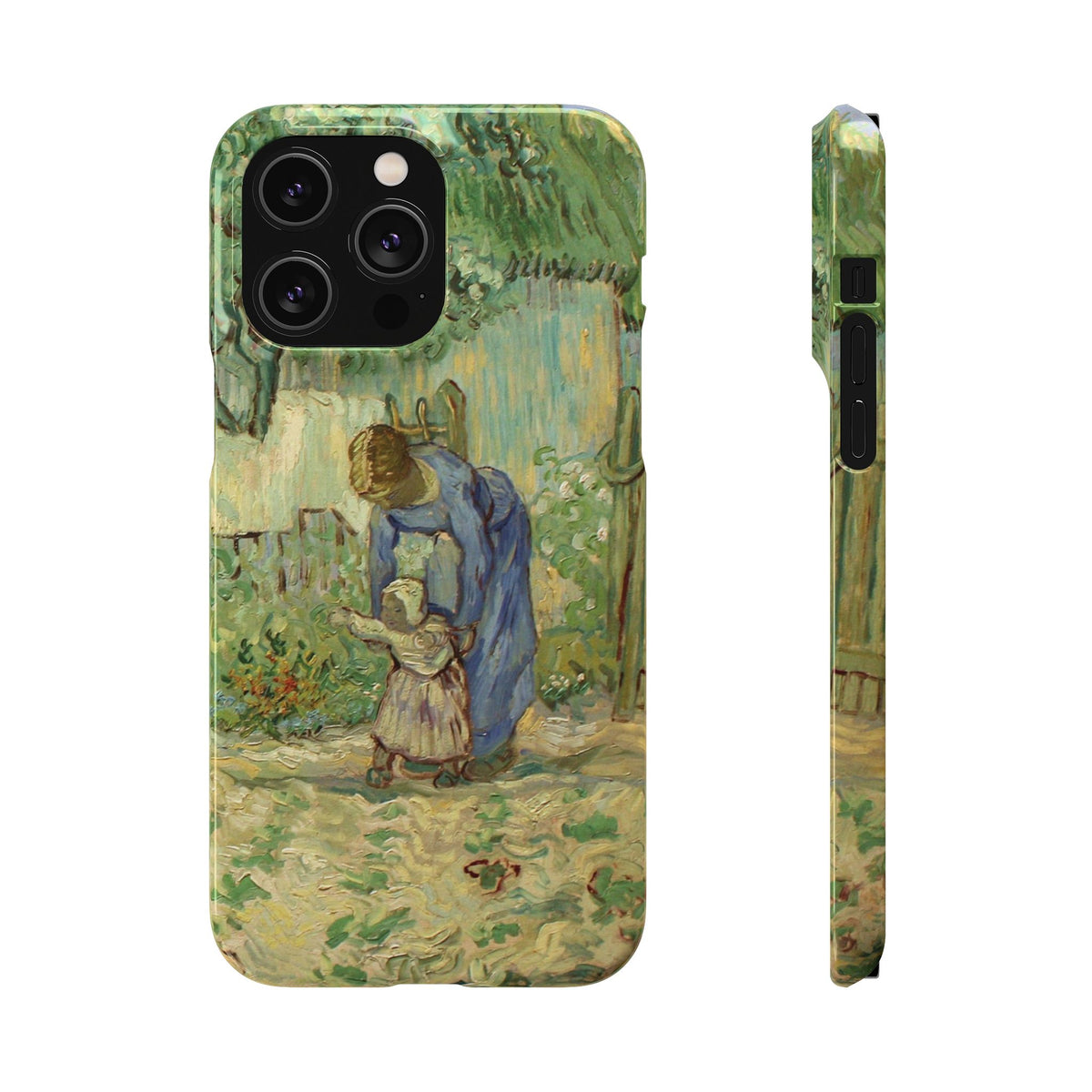 First Steps after Millet by Vincent van Gogh - iPhone Slim Case