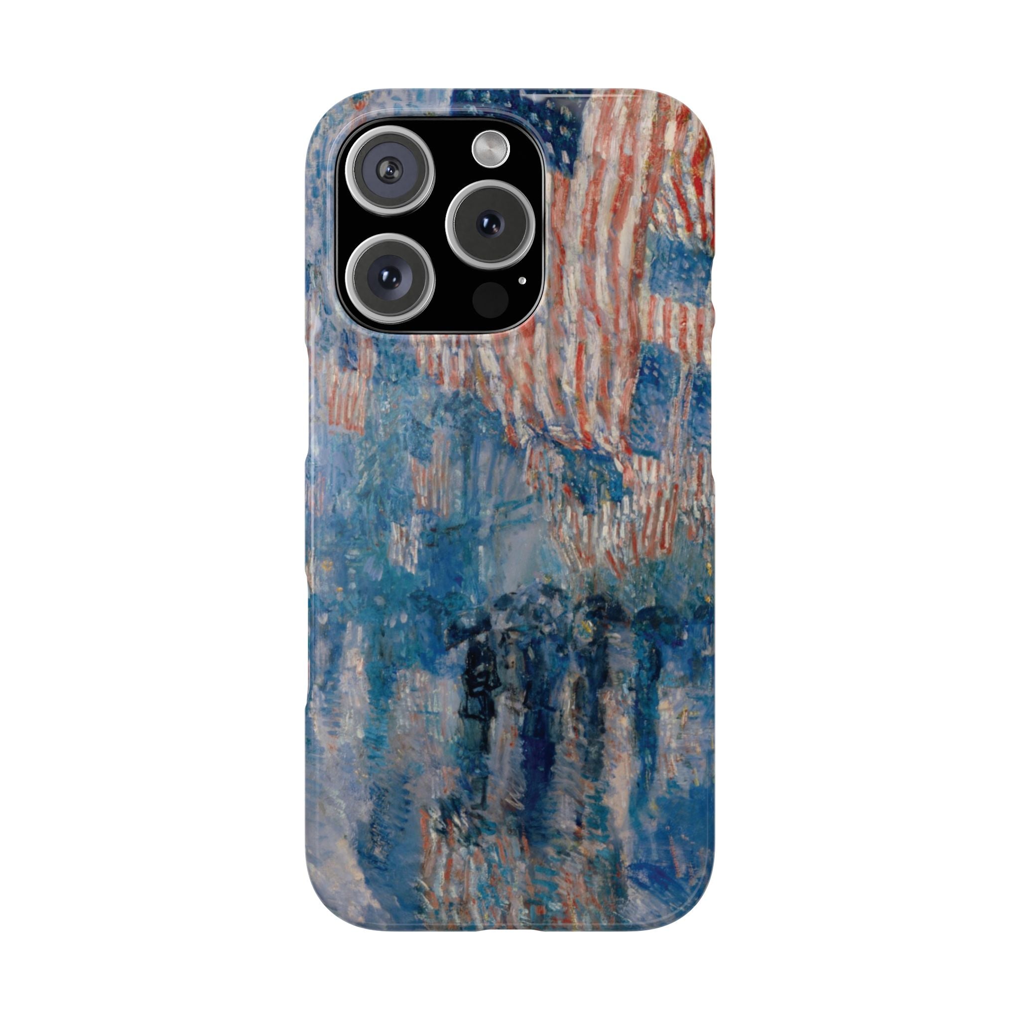The Avenue in the Rain by Childe Hassam - iPhone Slim Case