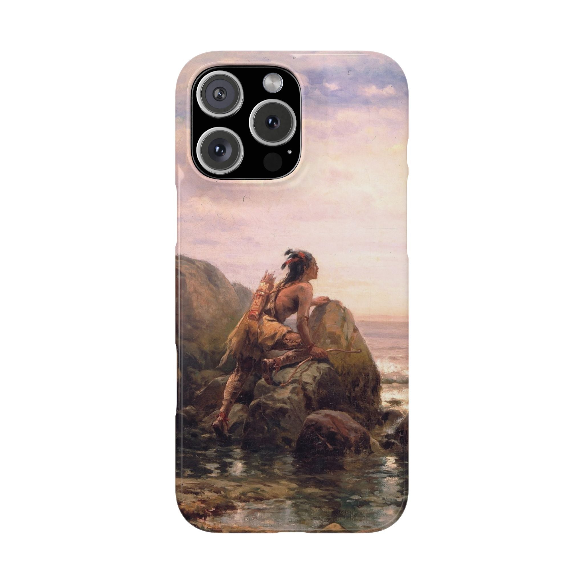 Henrik Hudson entering New York Harbor by Edward Moran - iPhone Slim Case