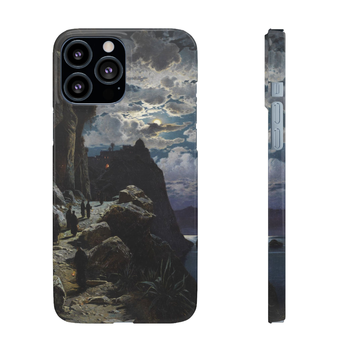 Procession of Monks on Mount Athos by Hermann Corrodi - iPhone Slim Case