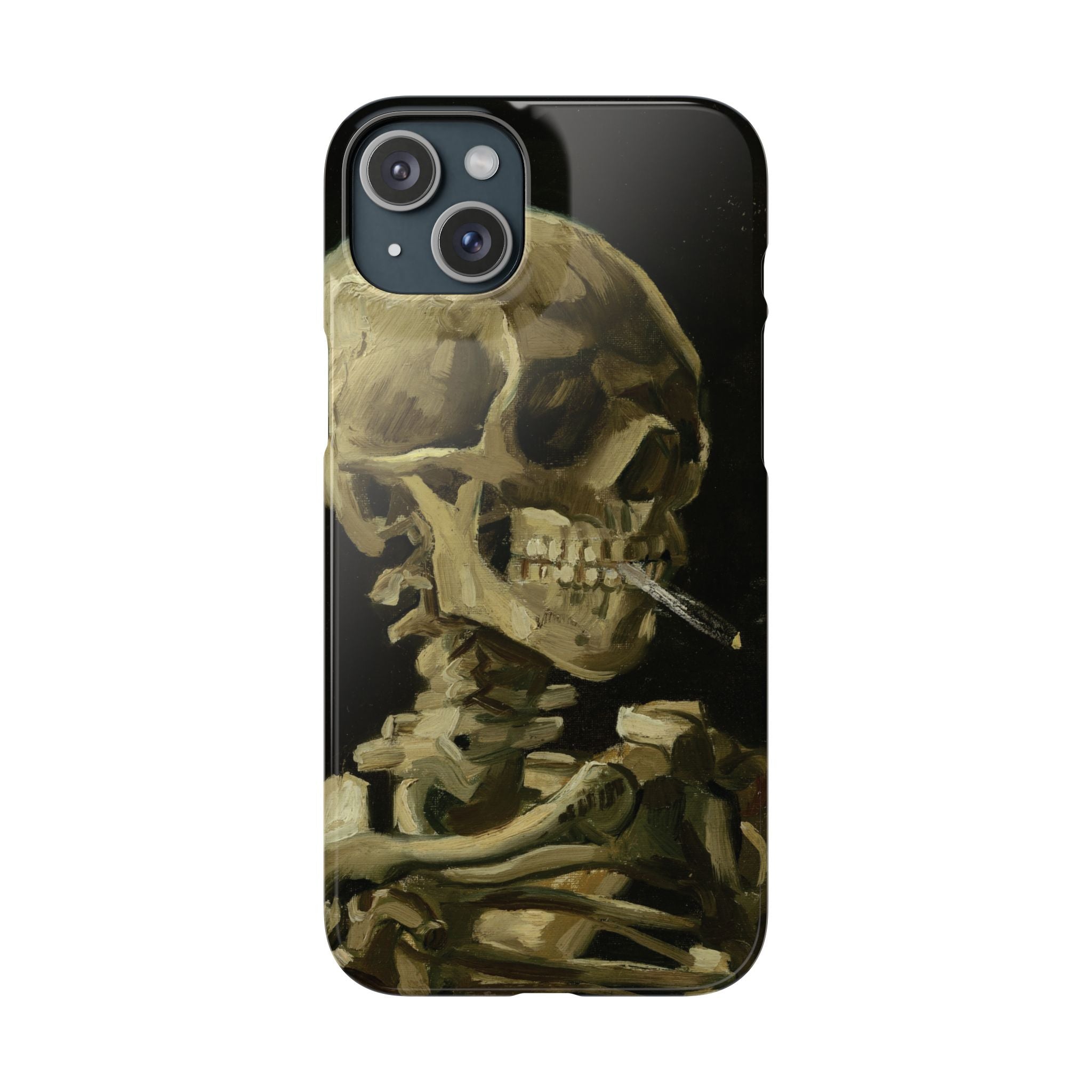 Head of a Skeleton with a Burning Cigarette by Vincent van Gogh - iPhone Slim Case