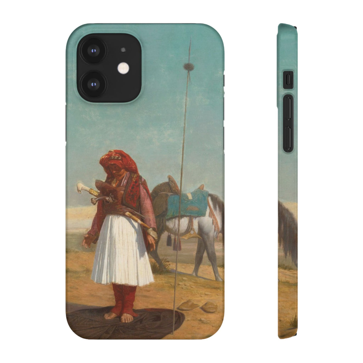 Prayer in the Desert by Jean-Leon Gerome - iPhone Slim Case