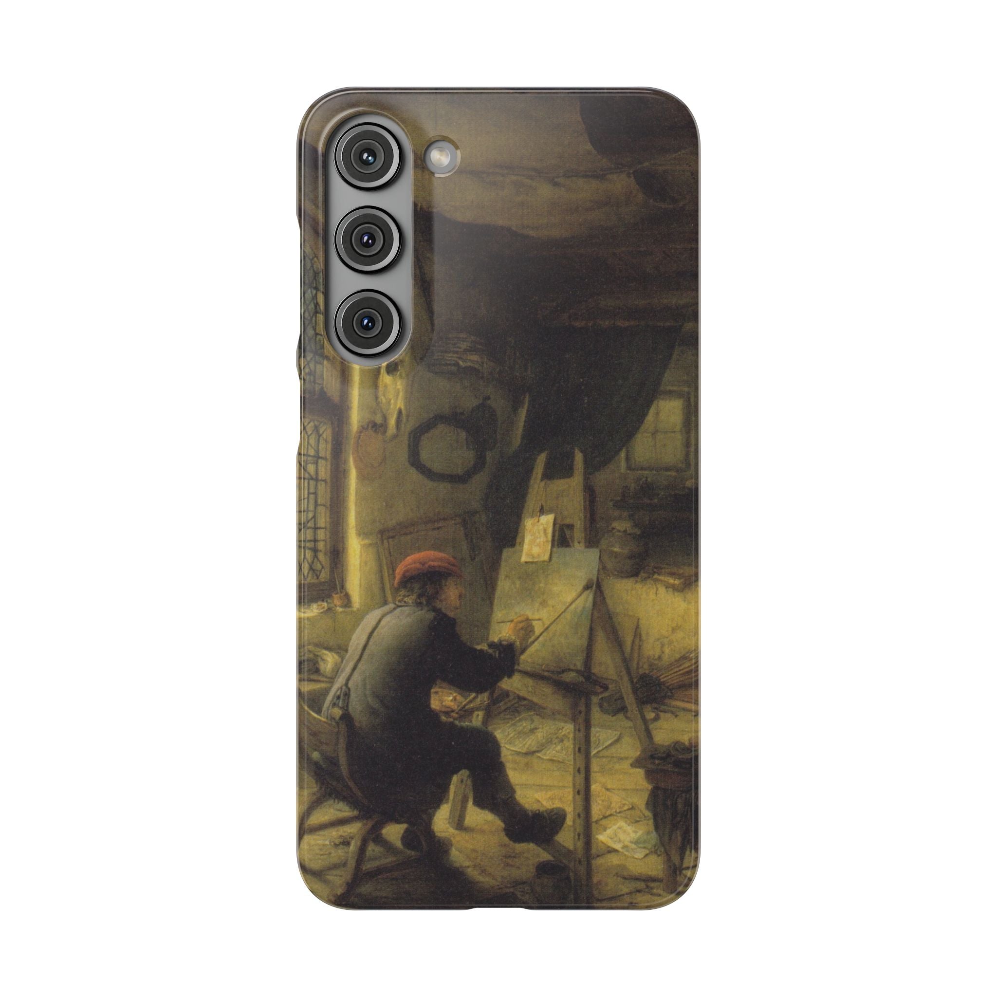 The Painter in His Workshop by Adriaen van Ostade - Samsung Slim Case