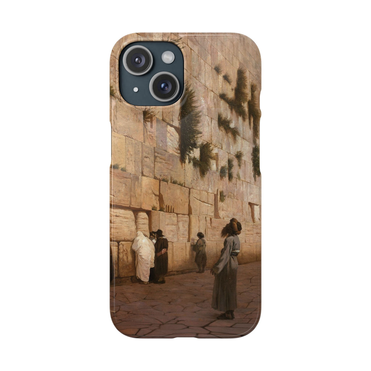 Le Mur des Lamentations by Jean-Leon Gerome - iPhone Slim Case