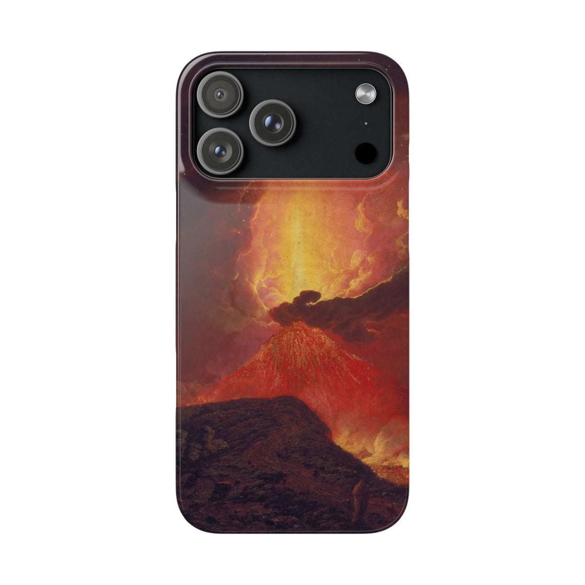 Vesuvius in Eruption by Joseph Wright of Derby - iPhone Slim Case